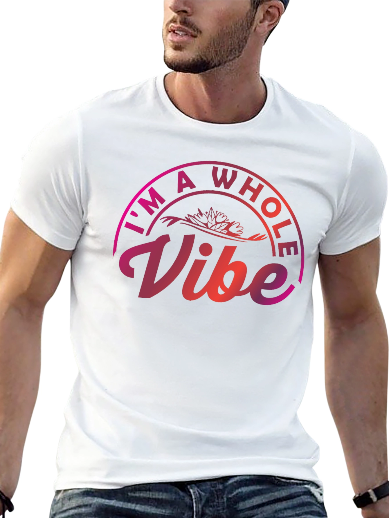Black I'm A Whole Vibe Graphic Tee view 13