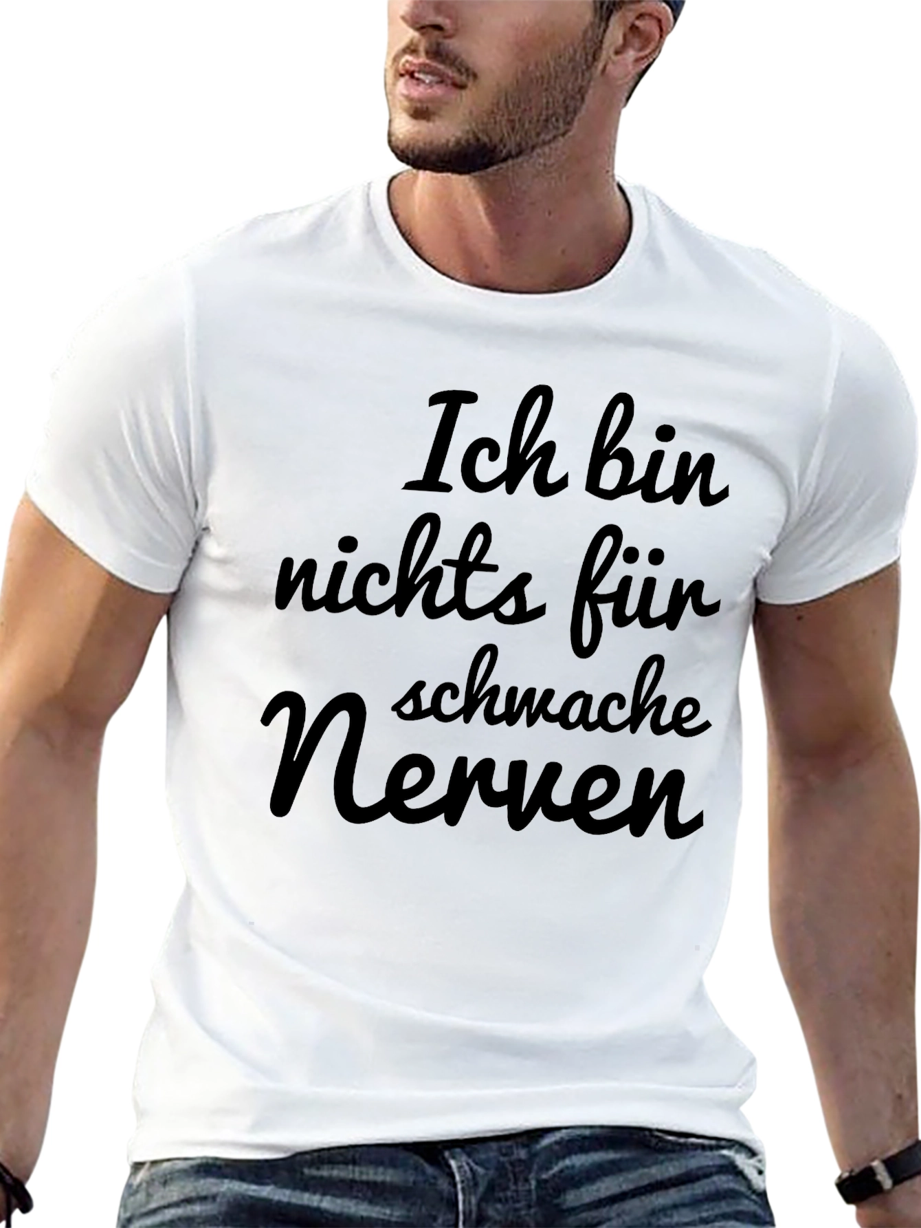 Black Ich bin Nichts fur Schwache Nerven T-Shirt view 13