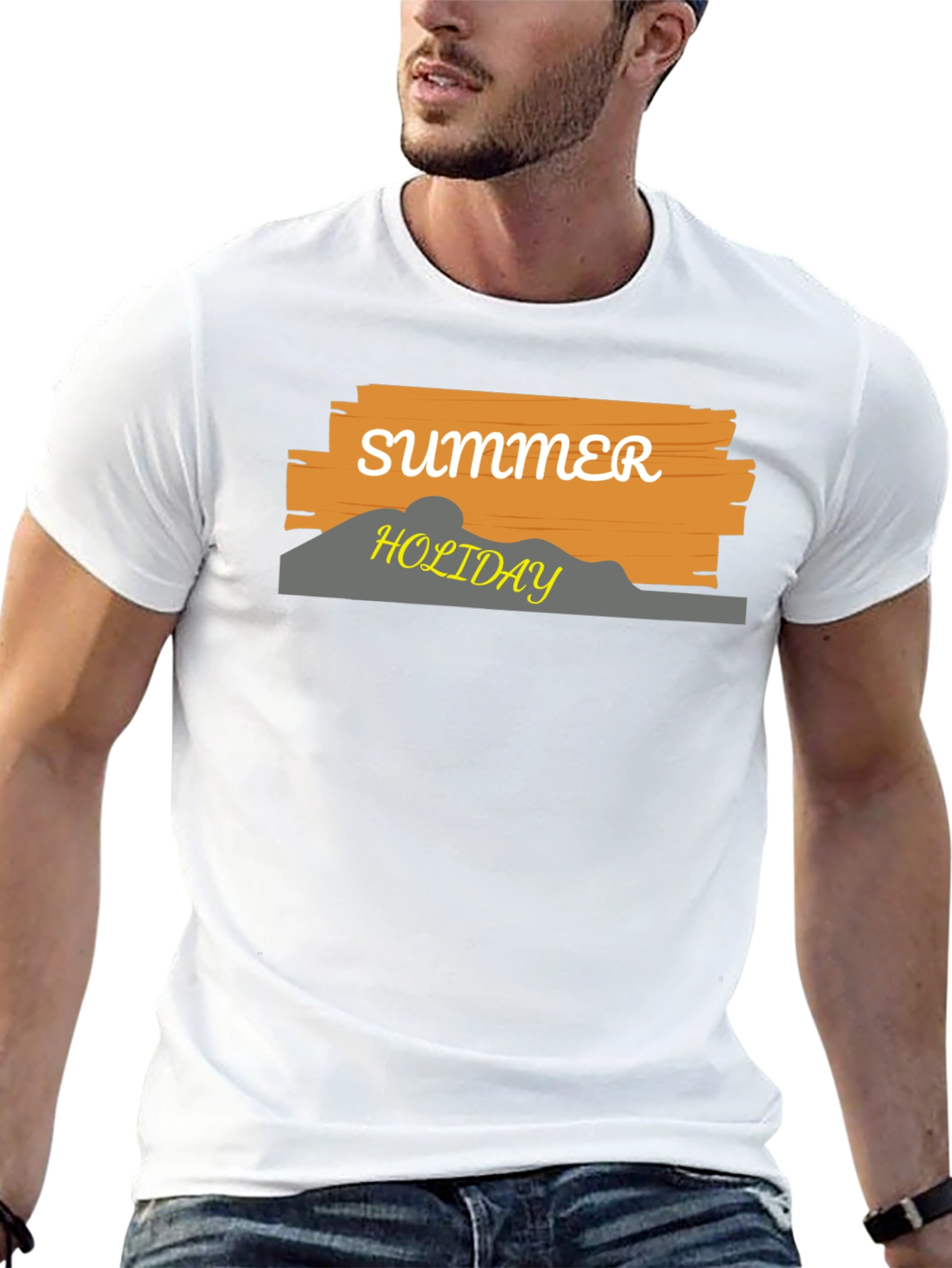 Black Summer Holiday Graphic T-Shirt view 13
