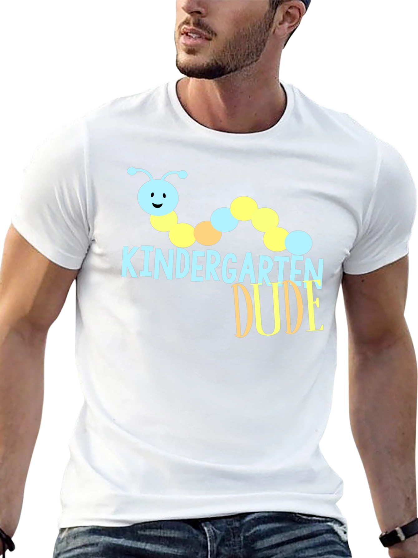 Black Kindergarten Dude Caterpillar Graphic Tee view 13