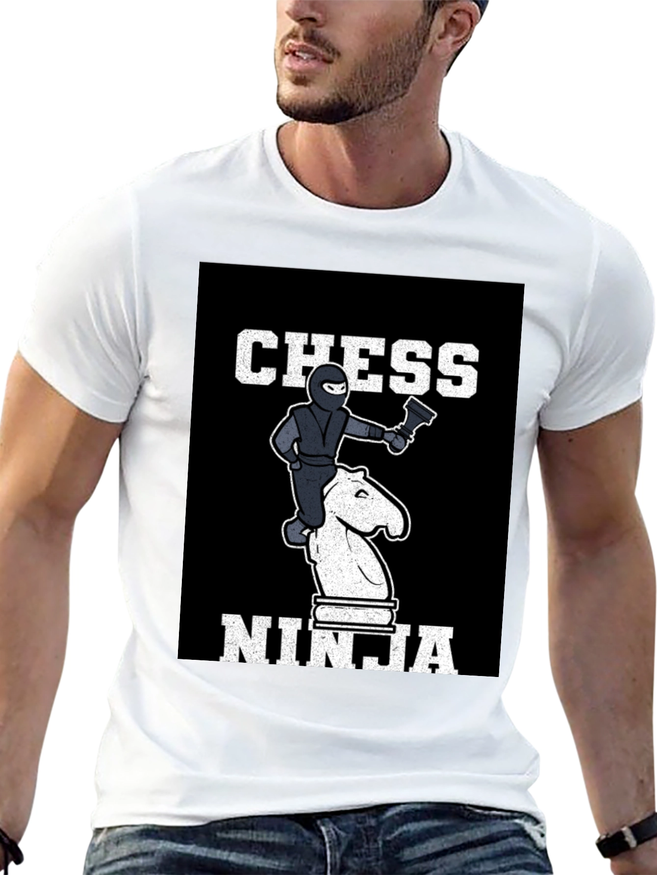 Black Chess Ninja T-Shirt view 13
