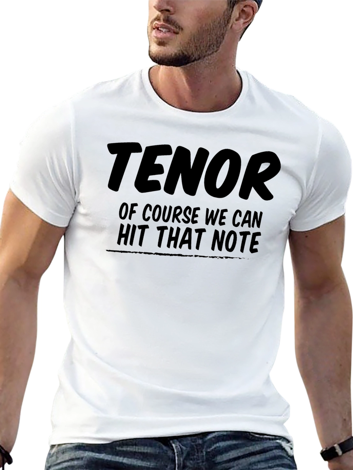 Black Tenor Hit That Note Graphic T-Shirt view 13