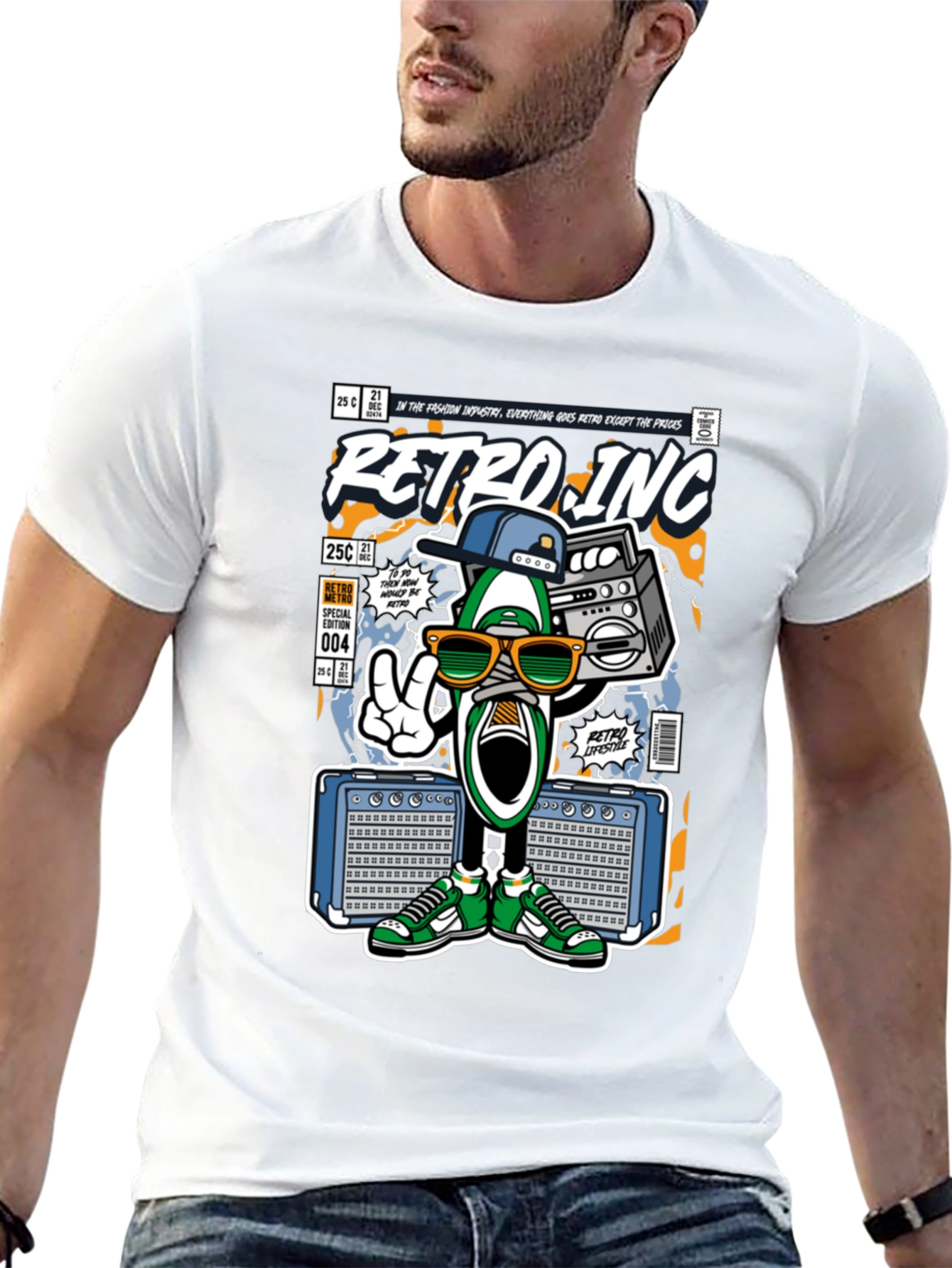 Black Retro Inc. Graphic Tee view 13