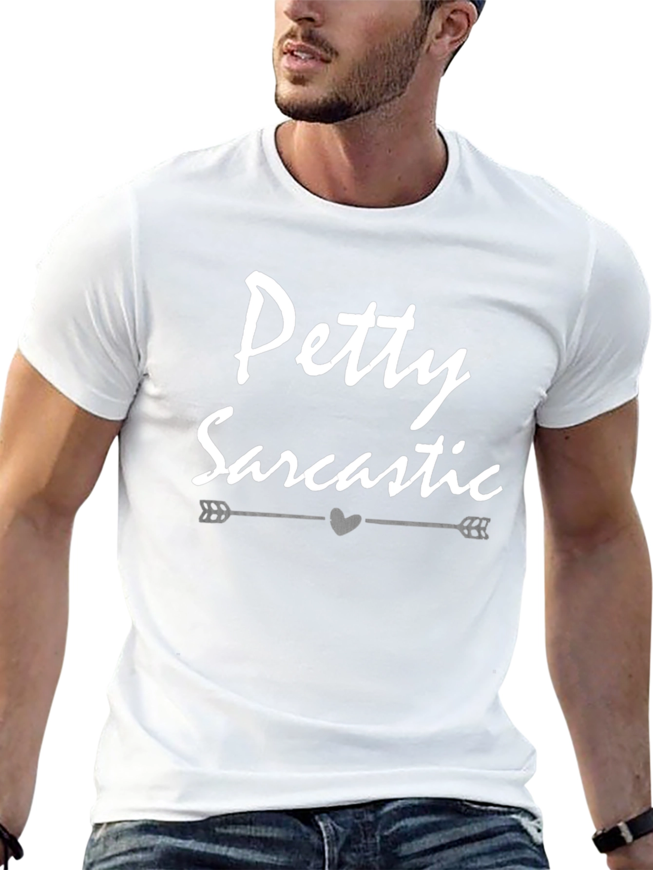 Black Petty Sarcastic Graphic T-Shirt - Unisex Casual Tee view 13
