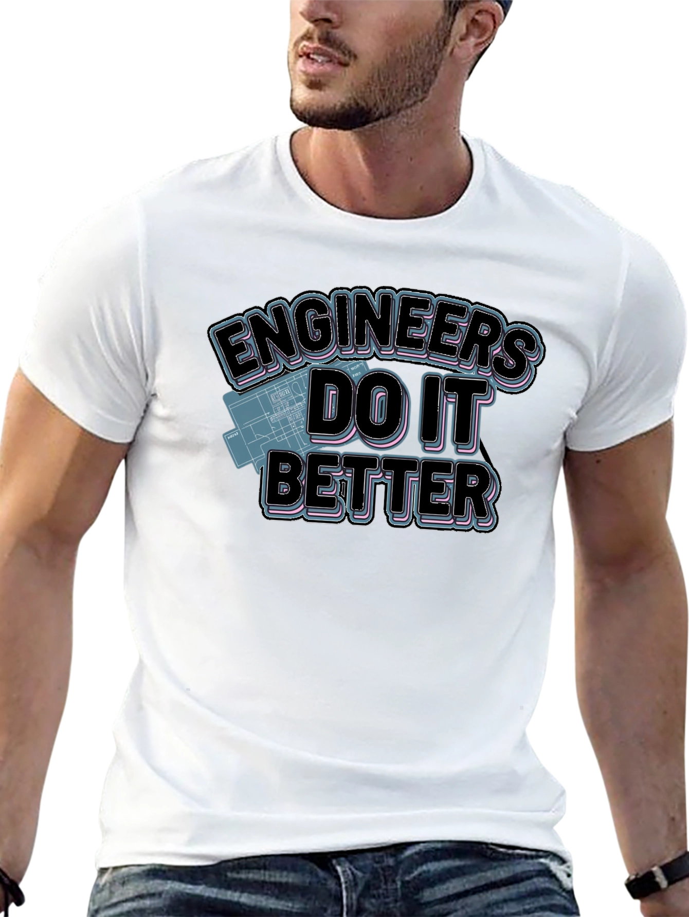 Black Engineers Do It Better Graphic T-Shirt view 13