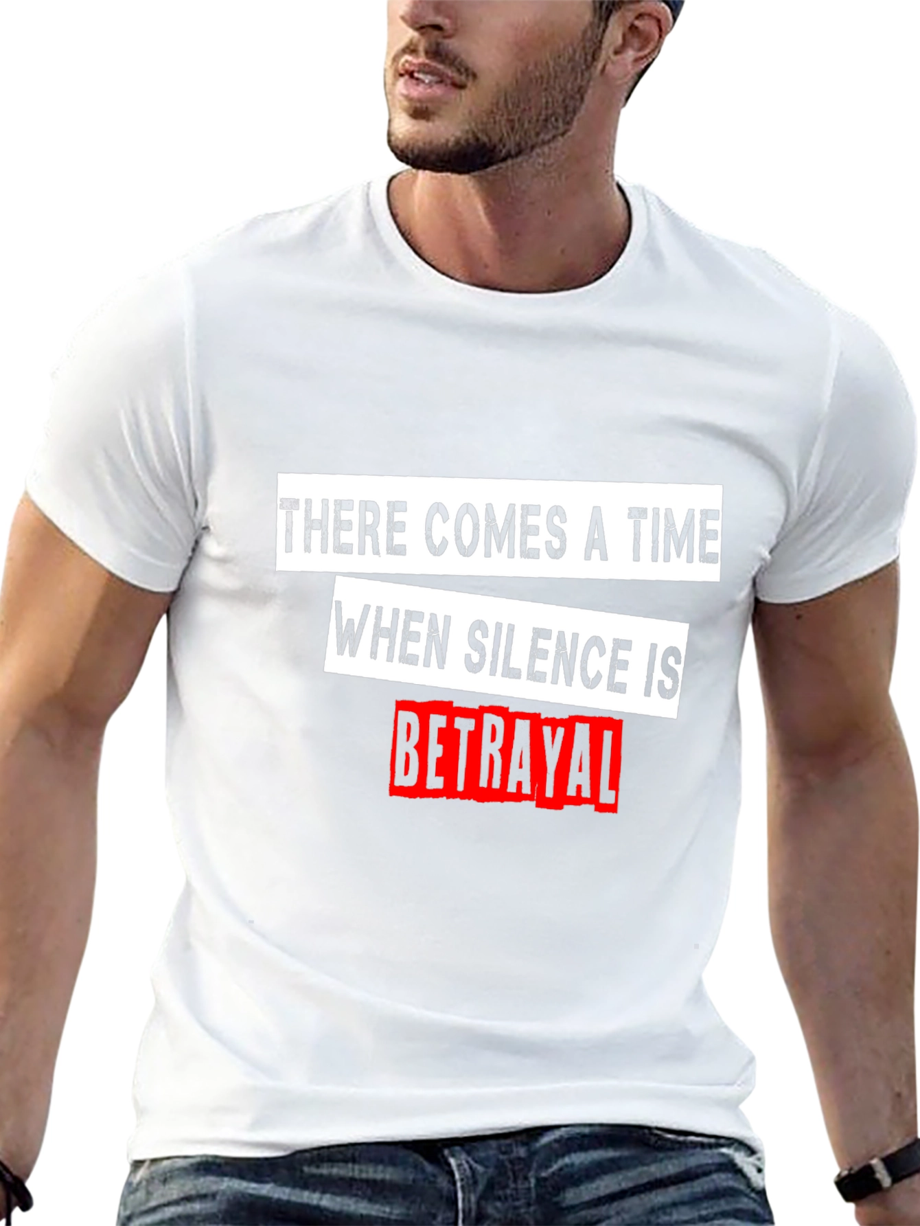 Black Silence is Betrayal Graphic Tee - Menswear view 13