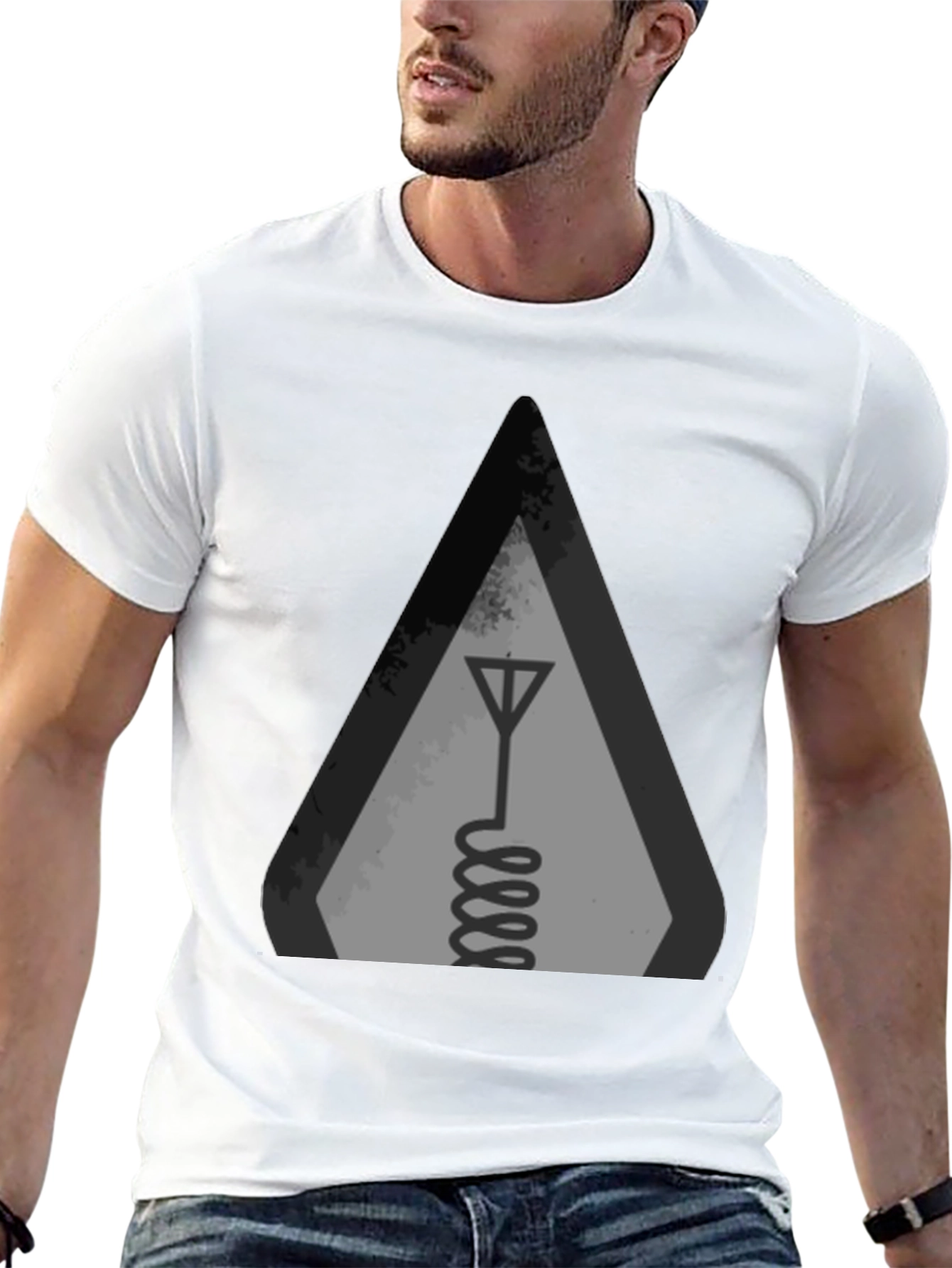 Black Antenna Graphic T-Shirt view 13