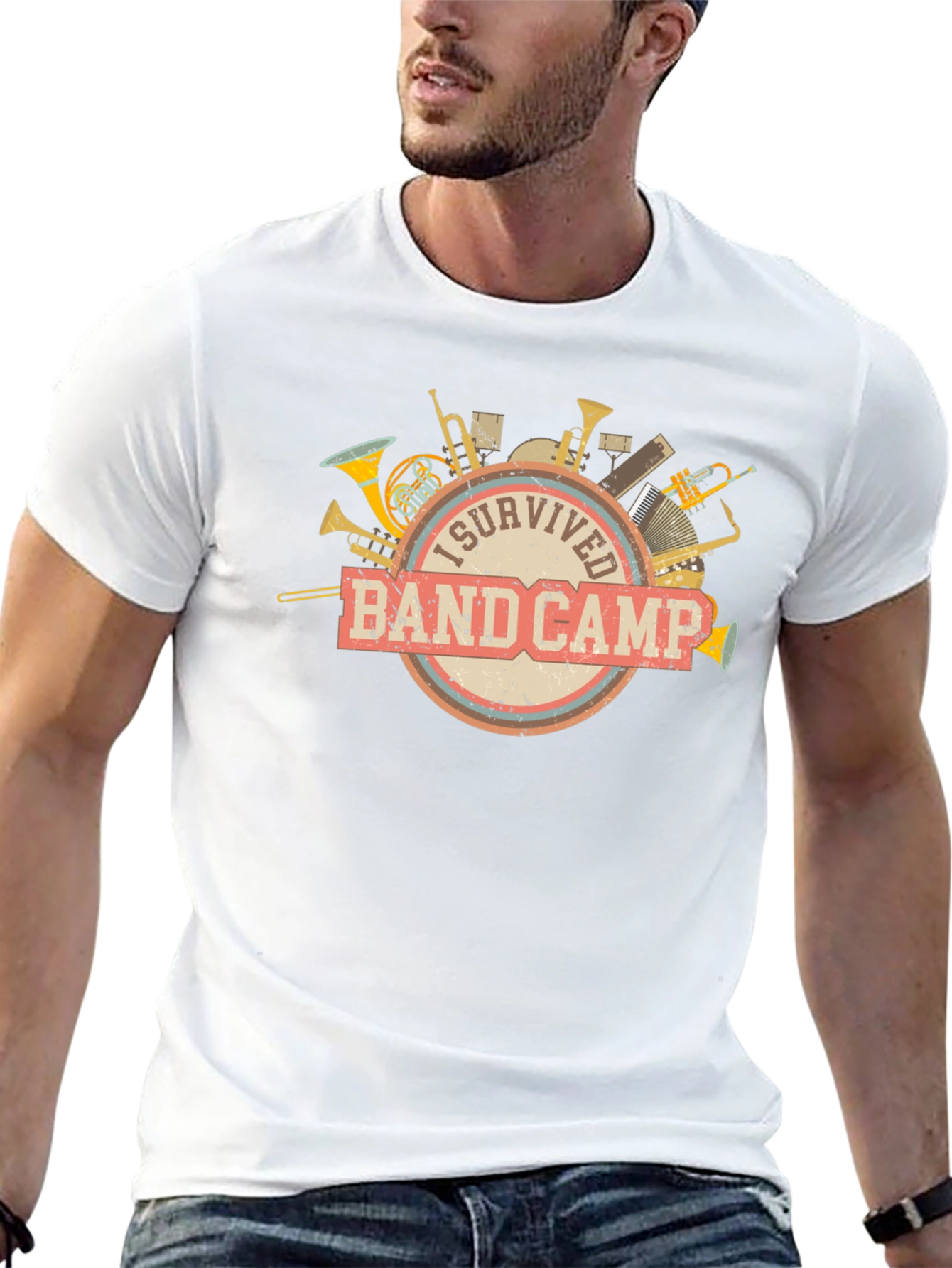 Black I Survived Band Camp Tee view 13