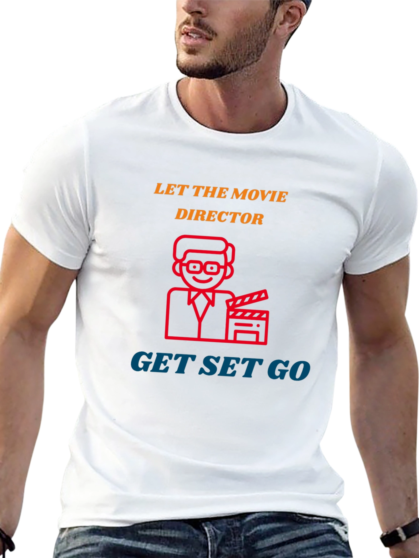Black Movie Director T-Shirt - Get Set Go view 13
