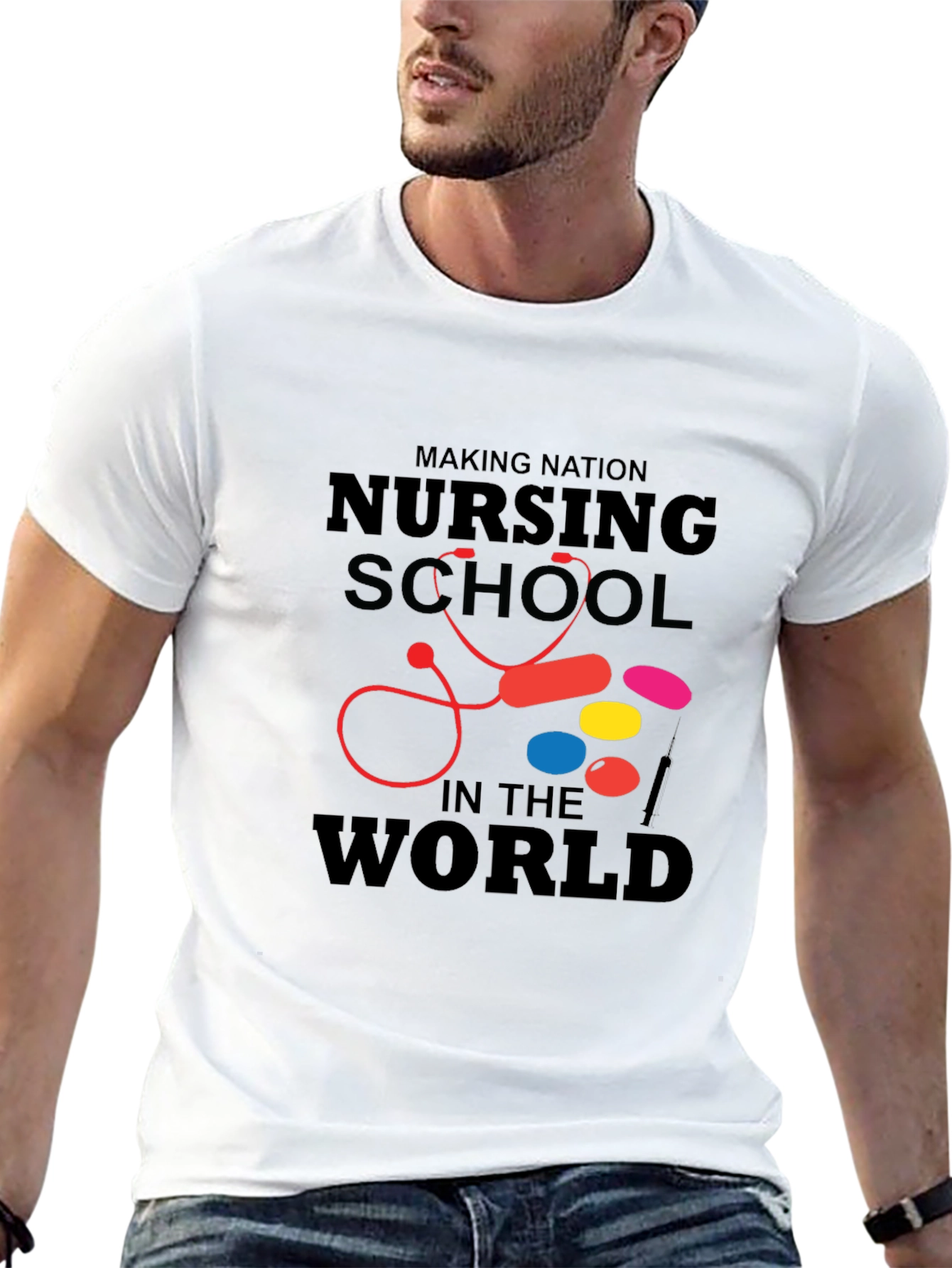 Black Nursing School T-Shirt: Making Nation Proud view 13