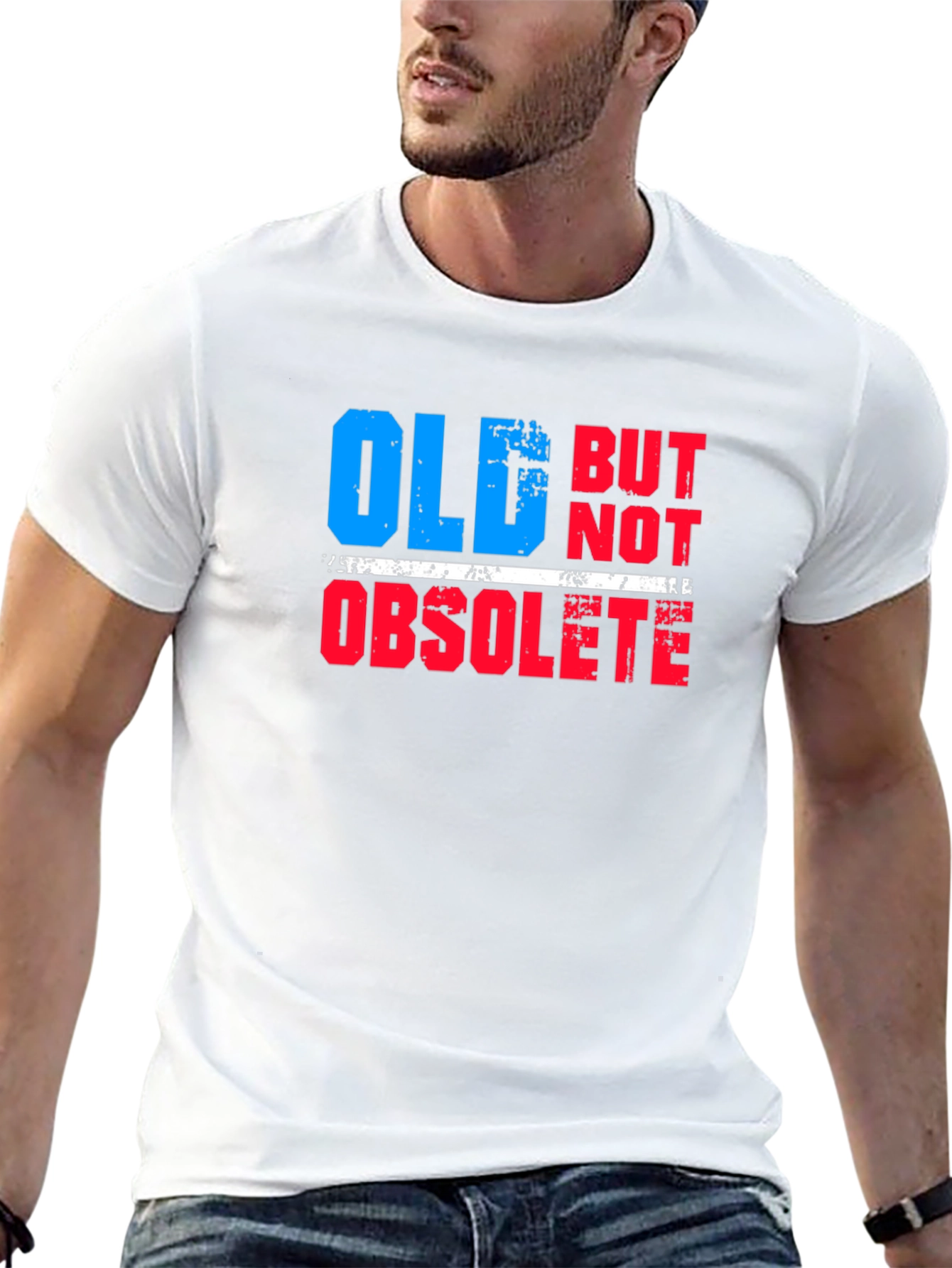 Black Old But Not Obsolete Graphic Tee view 13