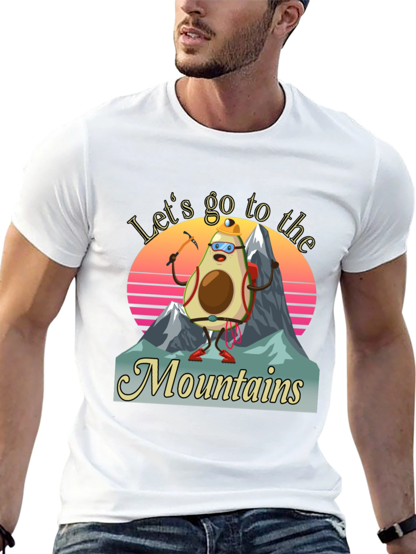 Black Avocado Mountaineer T-Shirt - Funny Hiking Tee view 13