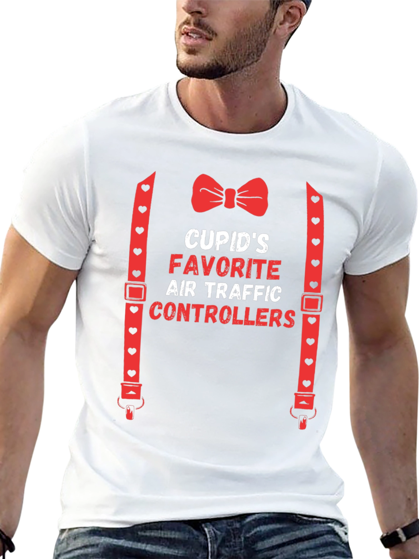 Black Cupid's Favorite Air Traffic Controllers T-Shirt view 13