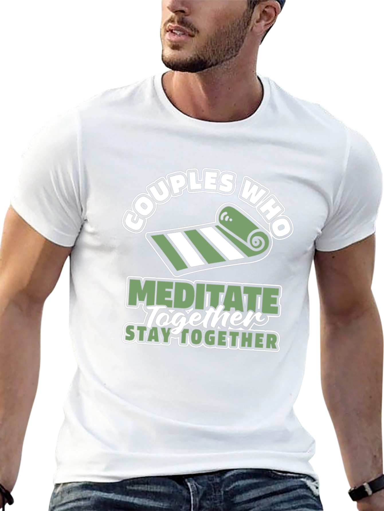 Black Couples Who Meditate Together T-Shirt view 13
