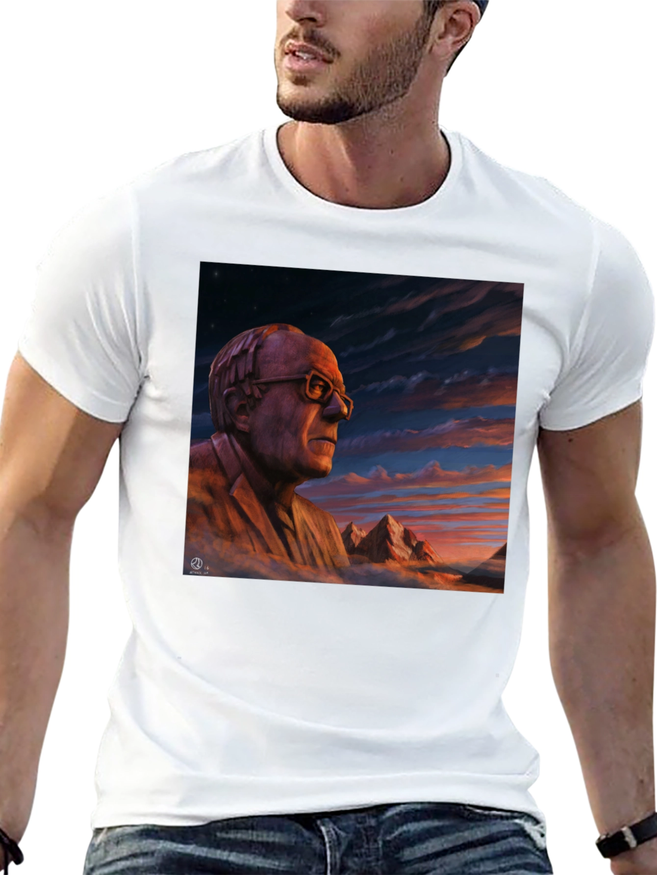 Artistic Portrait Graphic T-Shirt - 13