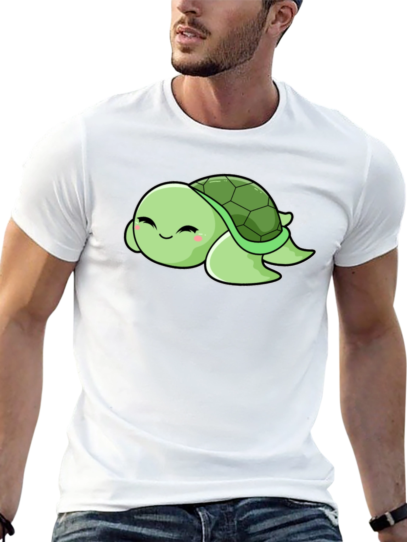 Black Cute Turtle Graphic Tee - Soft & Stylish view 13