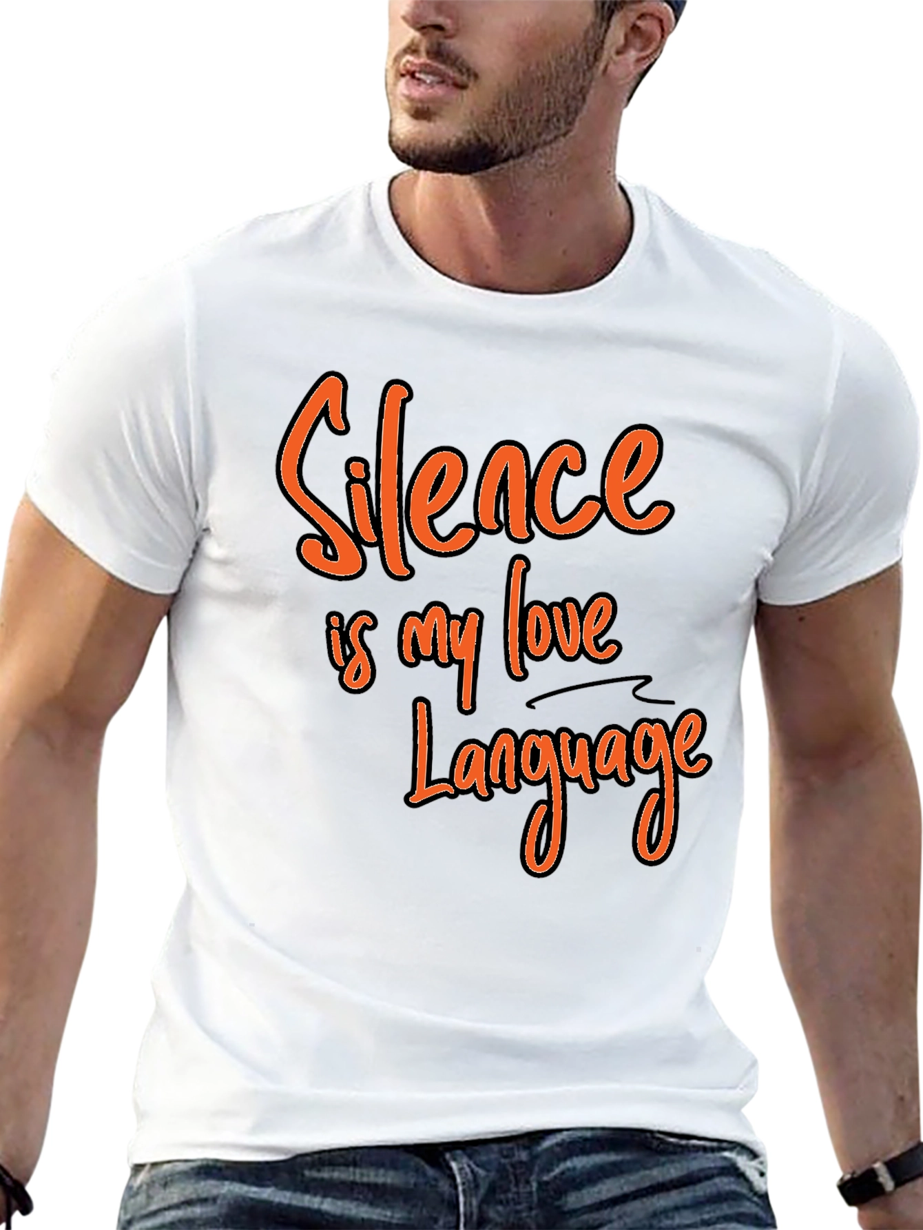 Black Silence is My Love Language Graphic Tee view 13