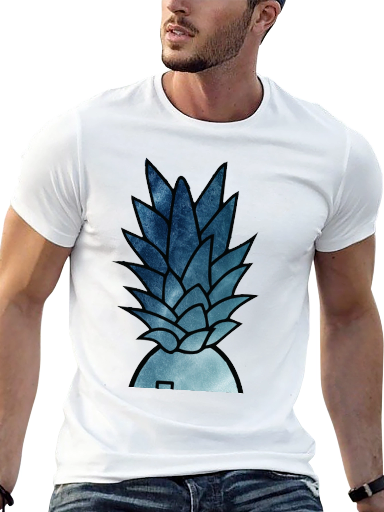 Black Pineapple Graphic Tee - Cool Summer Style view 13