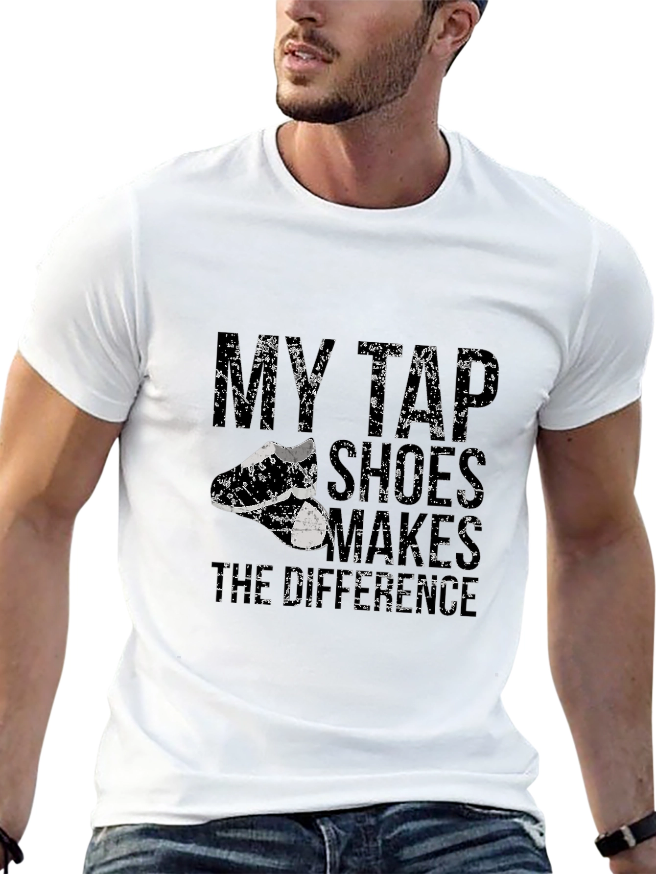 Black My Tap Shoes Makes the Difference Black T-Shirt view 13