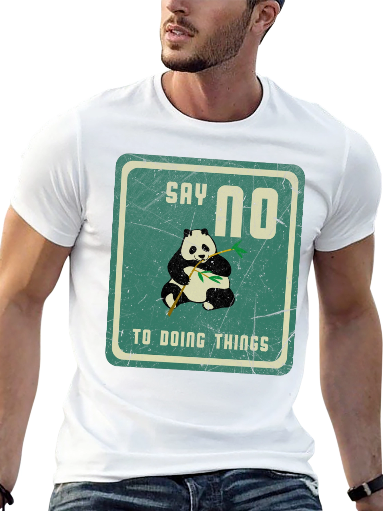 Black Say No To Doing Things T-Shirt view 13