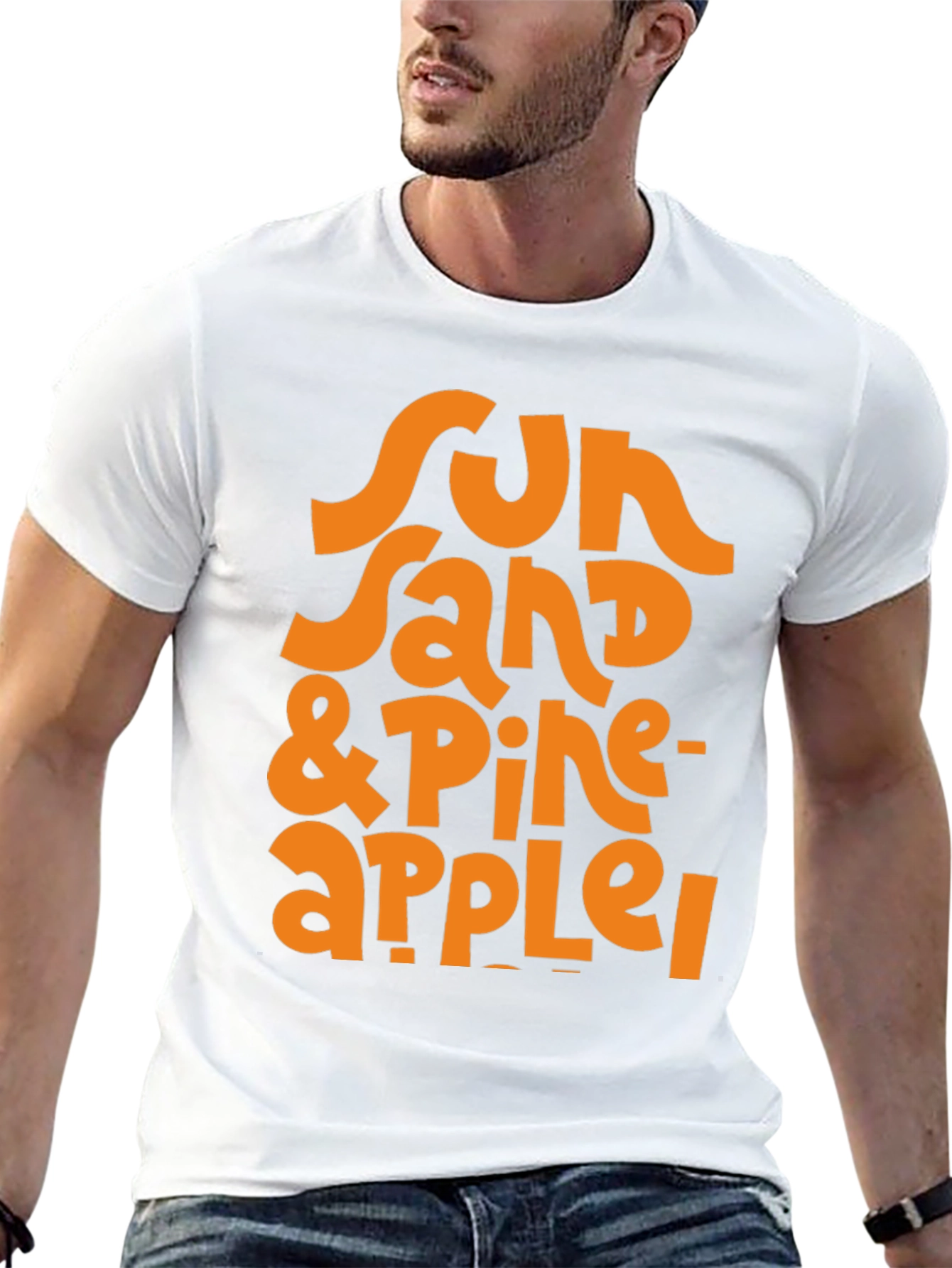 Black Sun, Sand & Pineapple Graphic T-Shirt view 13