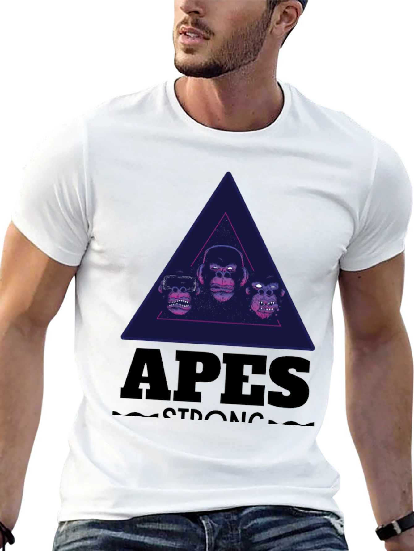 Black Apes Strong Graphic Tee - Black view 13