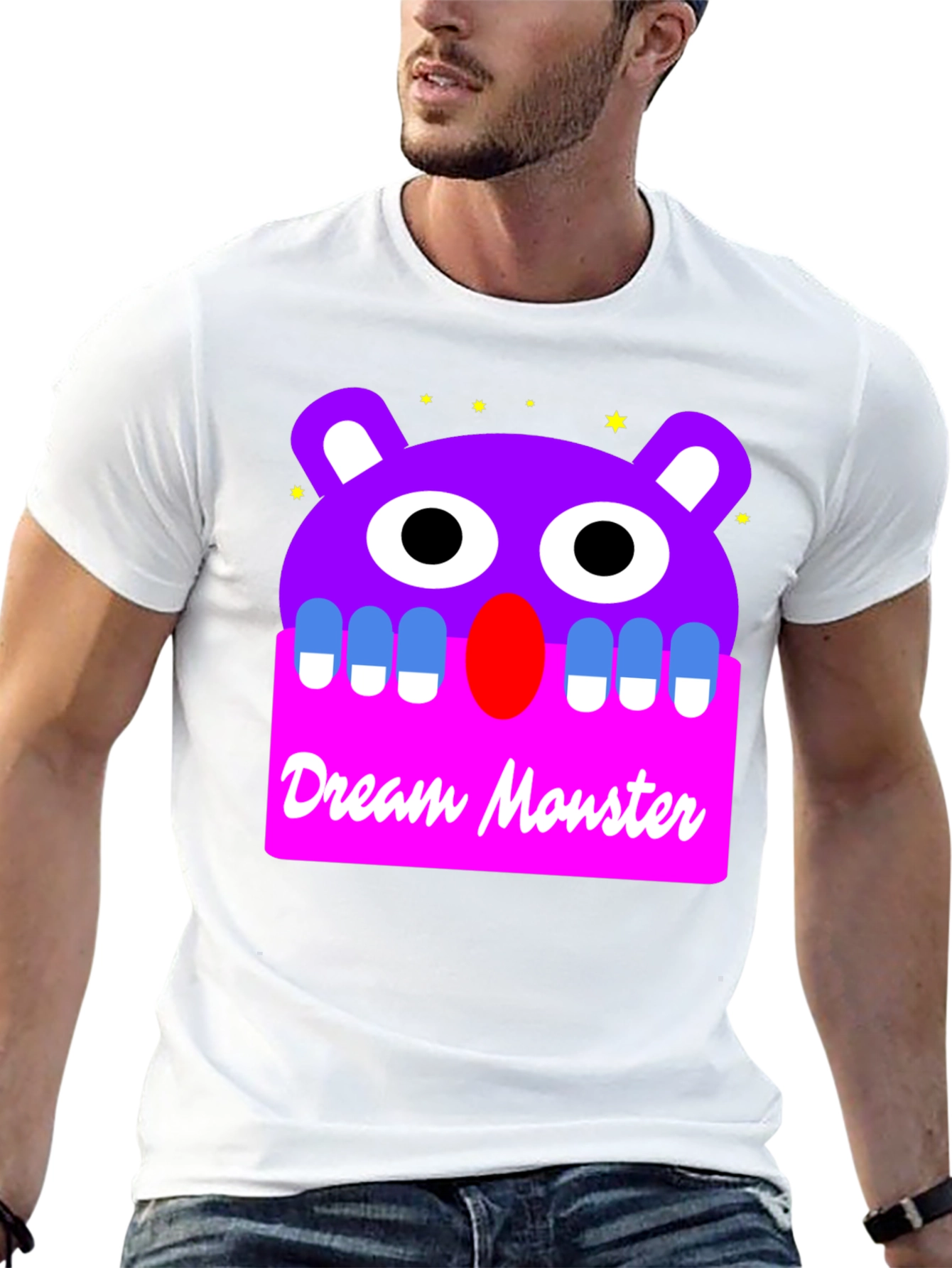 Black Dream Monster Graphic T-Shirt view 13