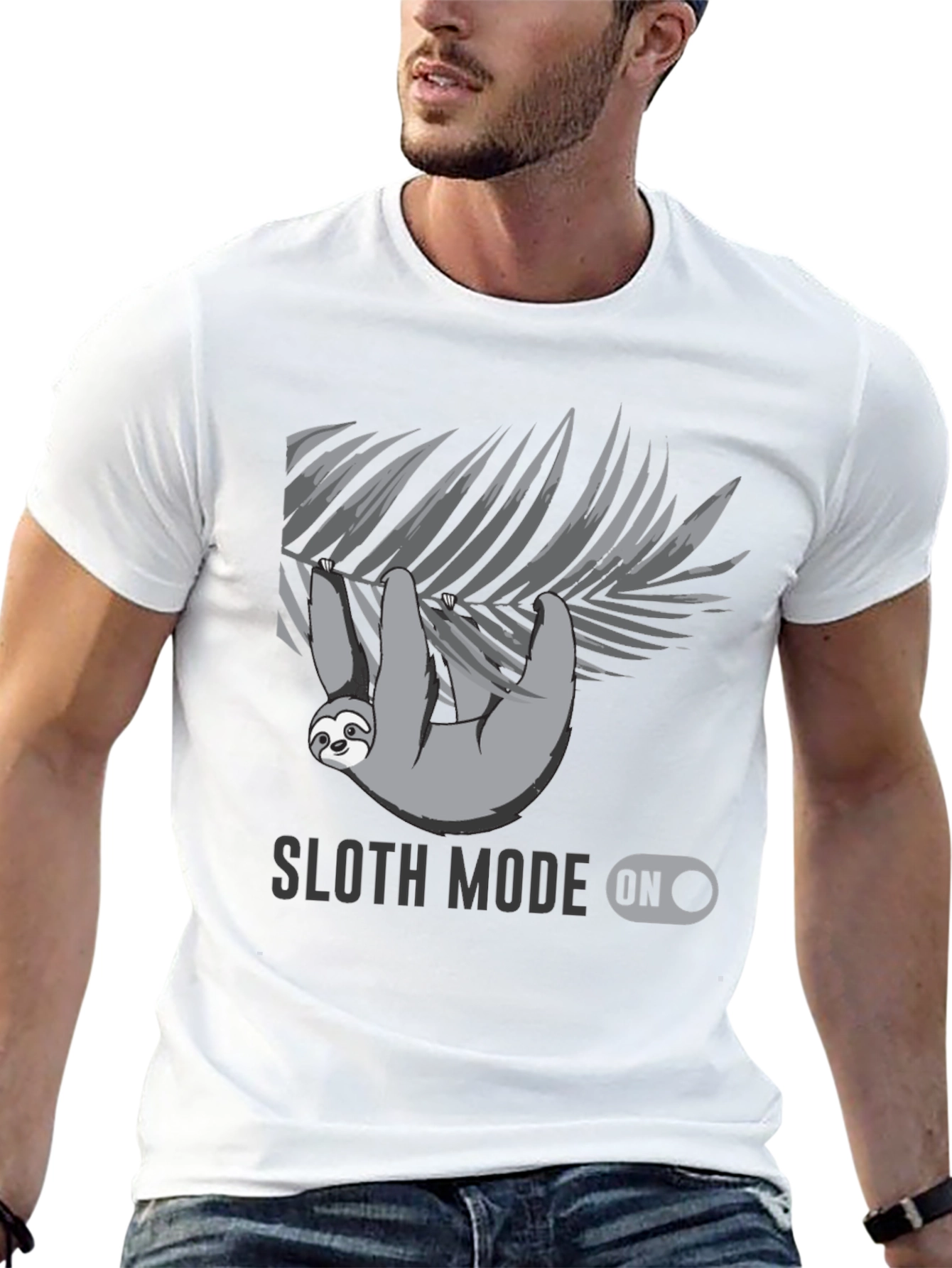 Black Sloth Mode On - Graphic T-Shirt view 13