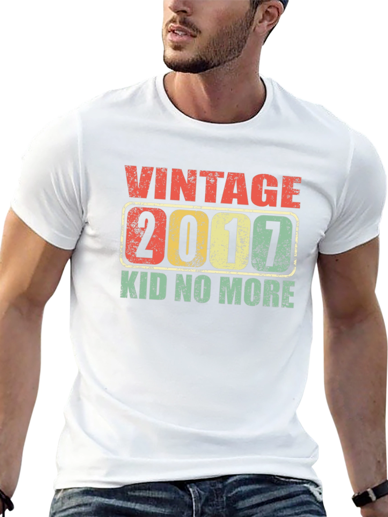 Black Vintage 2017 Kid No More Black T-Shirt view 13