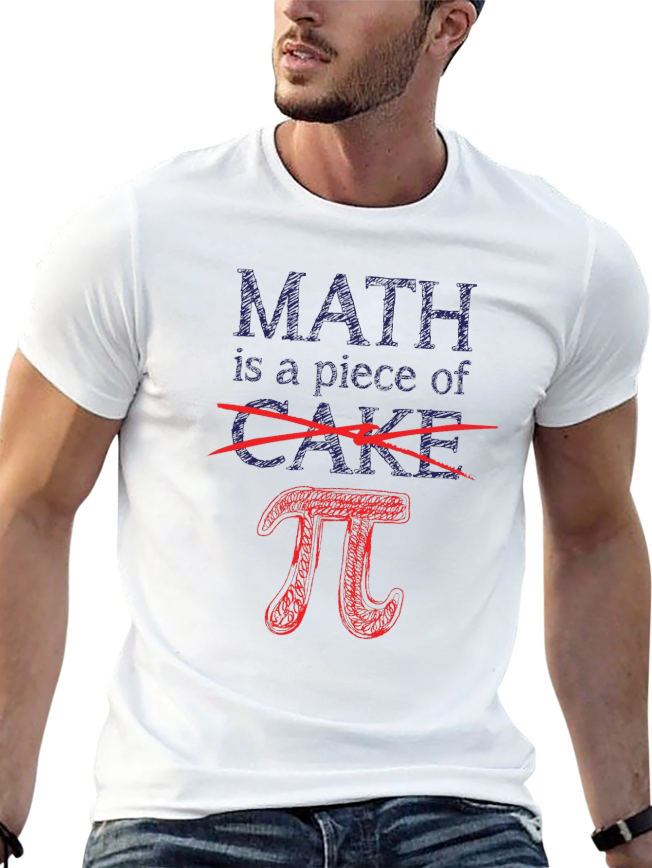 Black Math is a Piece of Pi T-Shirt view 13