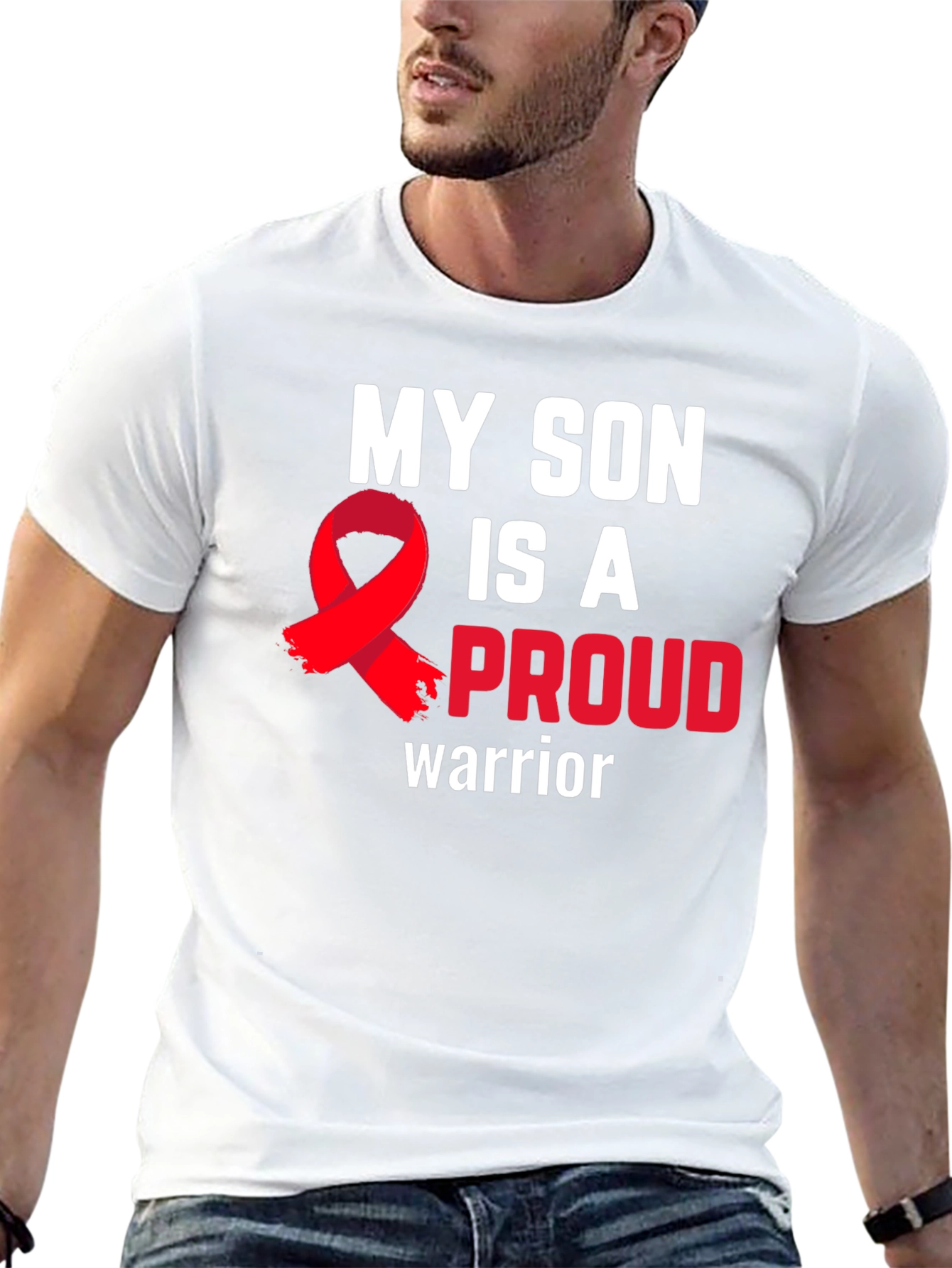Black My Son Is A Proud Warrior T-Shirt - Support view 13