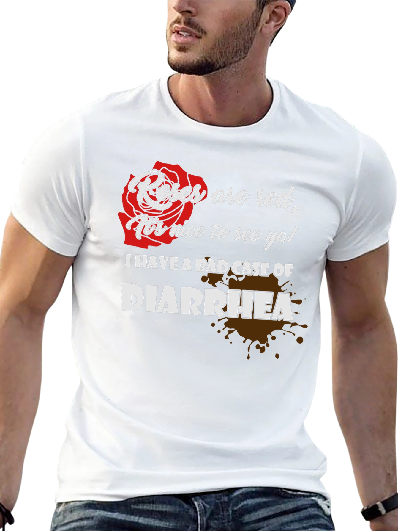 Black Roses are Red T-Shirt: Funny Diarrhea Tee view 13