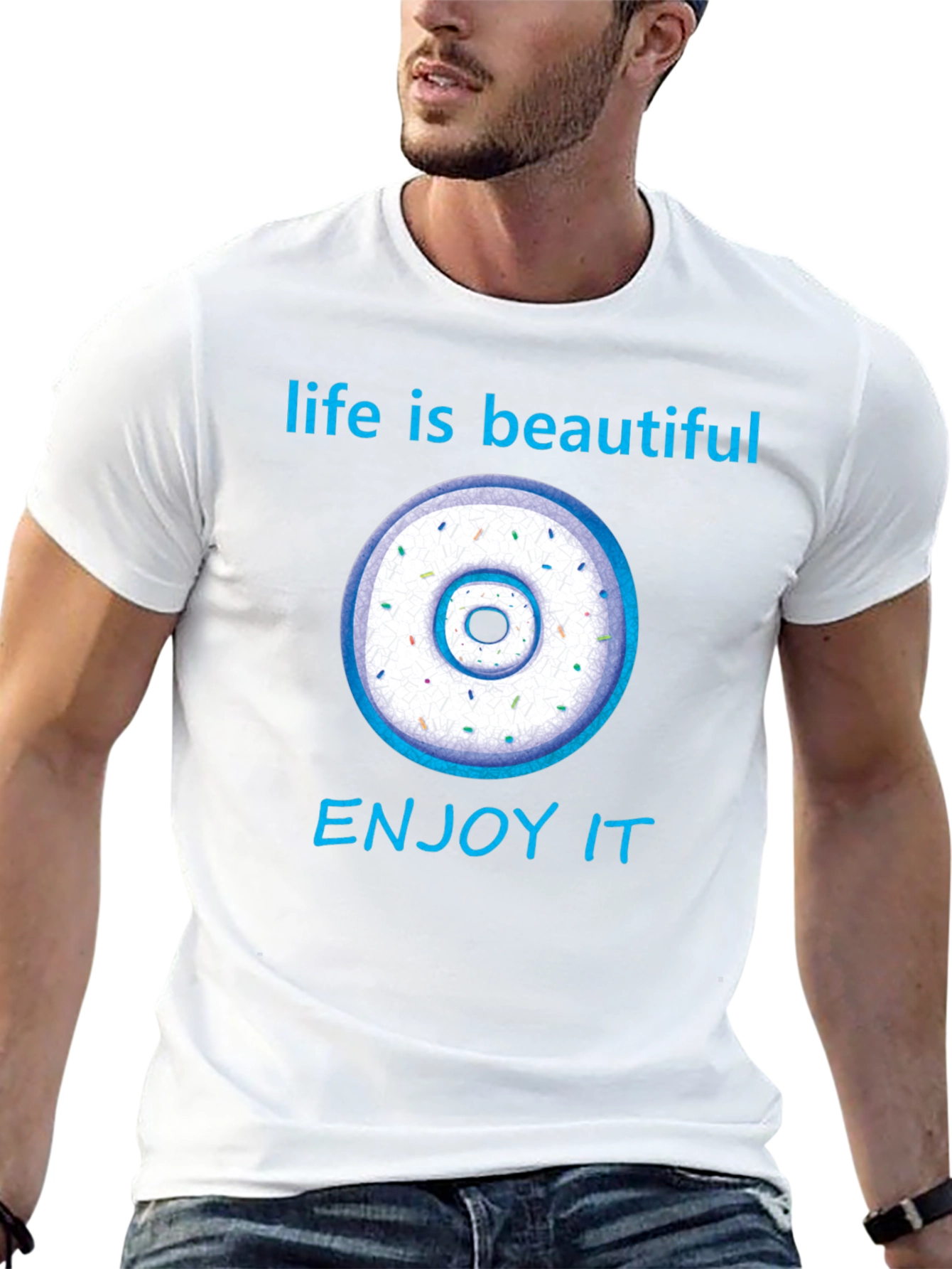 Black Life is Beautiful Donut Graphic Tee view 13