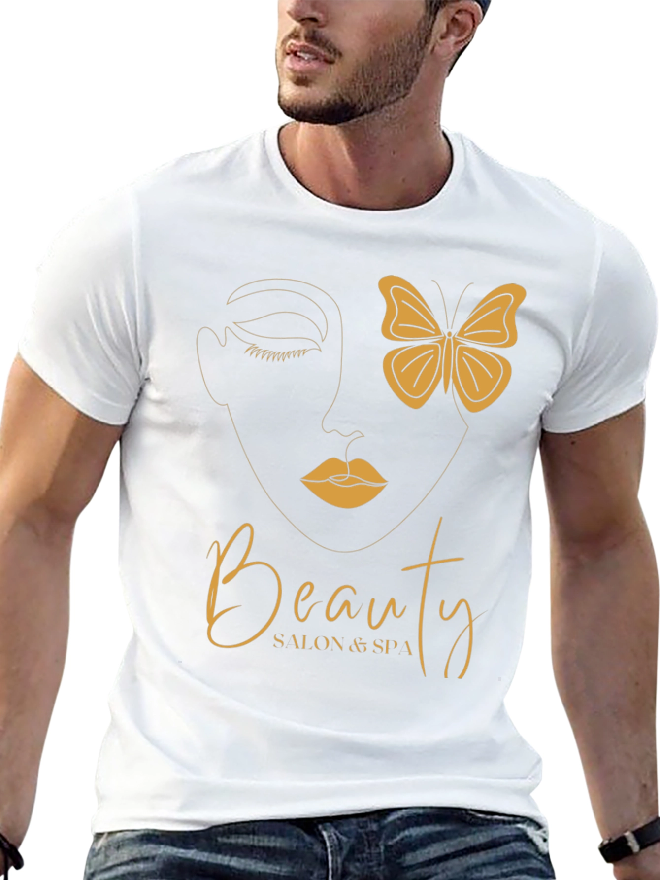 Black Beauty Salon & Spa T-Shirt - Stylish Unisex Tee view 13