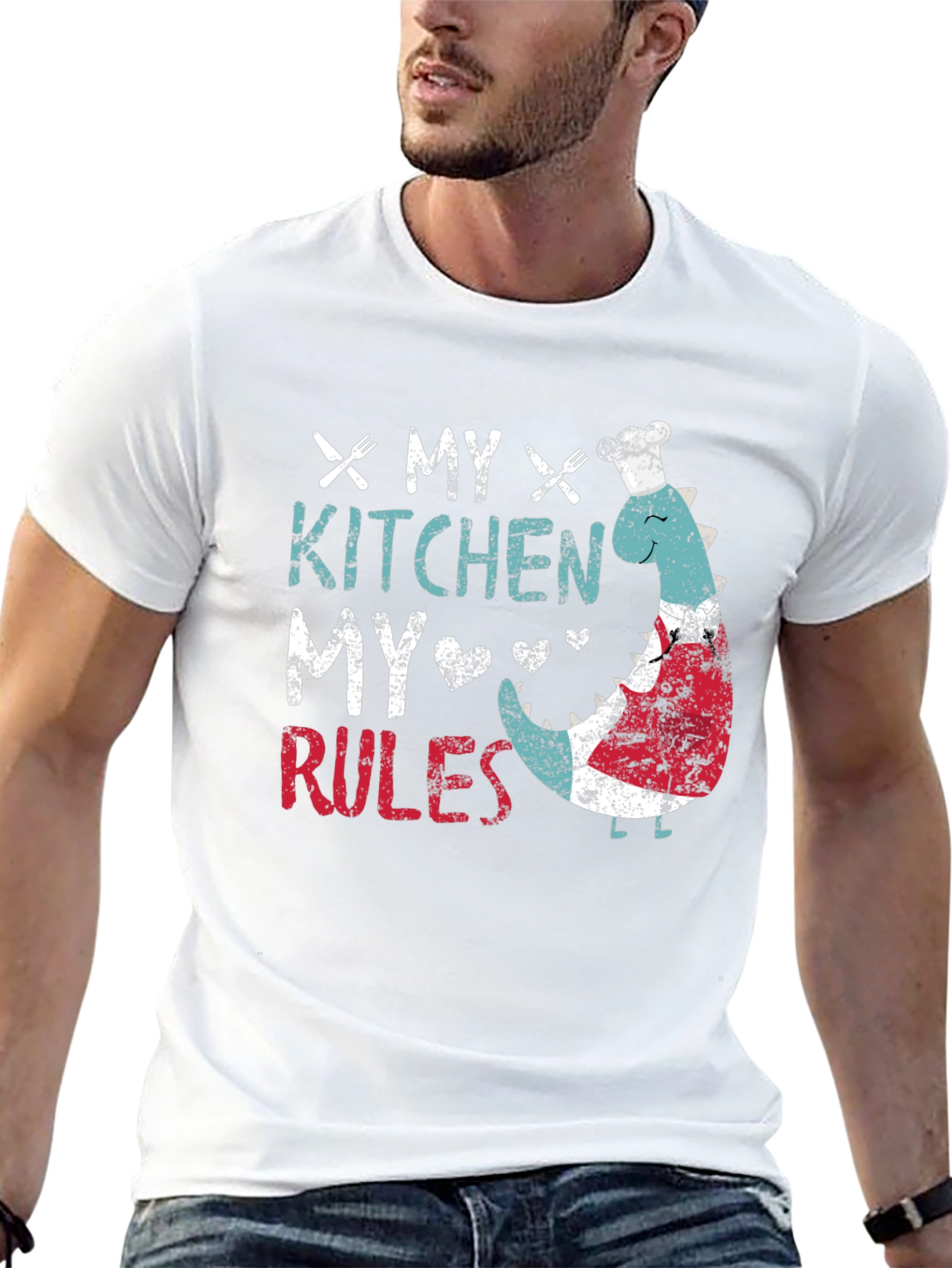 Black My Kitchen My Rules T-Shirt view 13