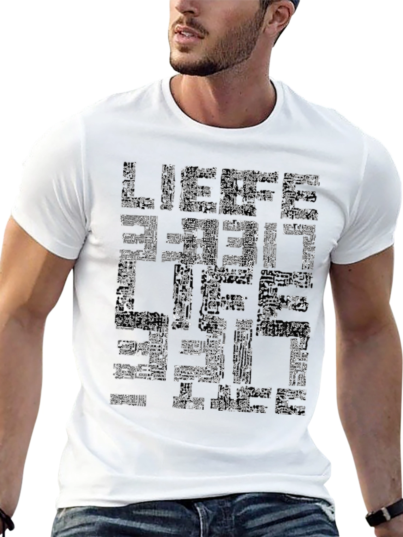 Black Liebe Circuit Board Graphic Tee view 13