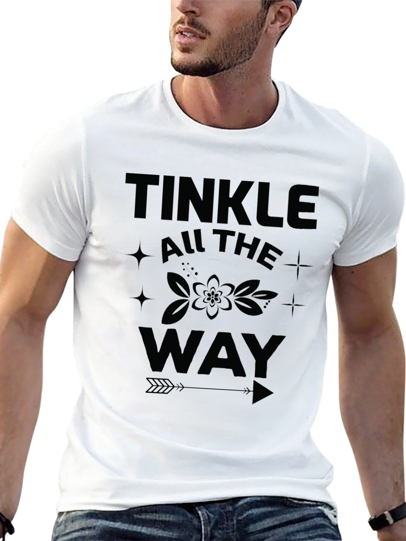 Black Tinkle All the Way Black Graphic Tee view 13