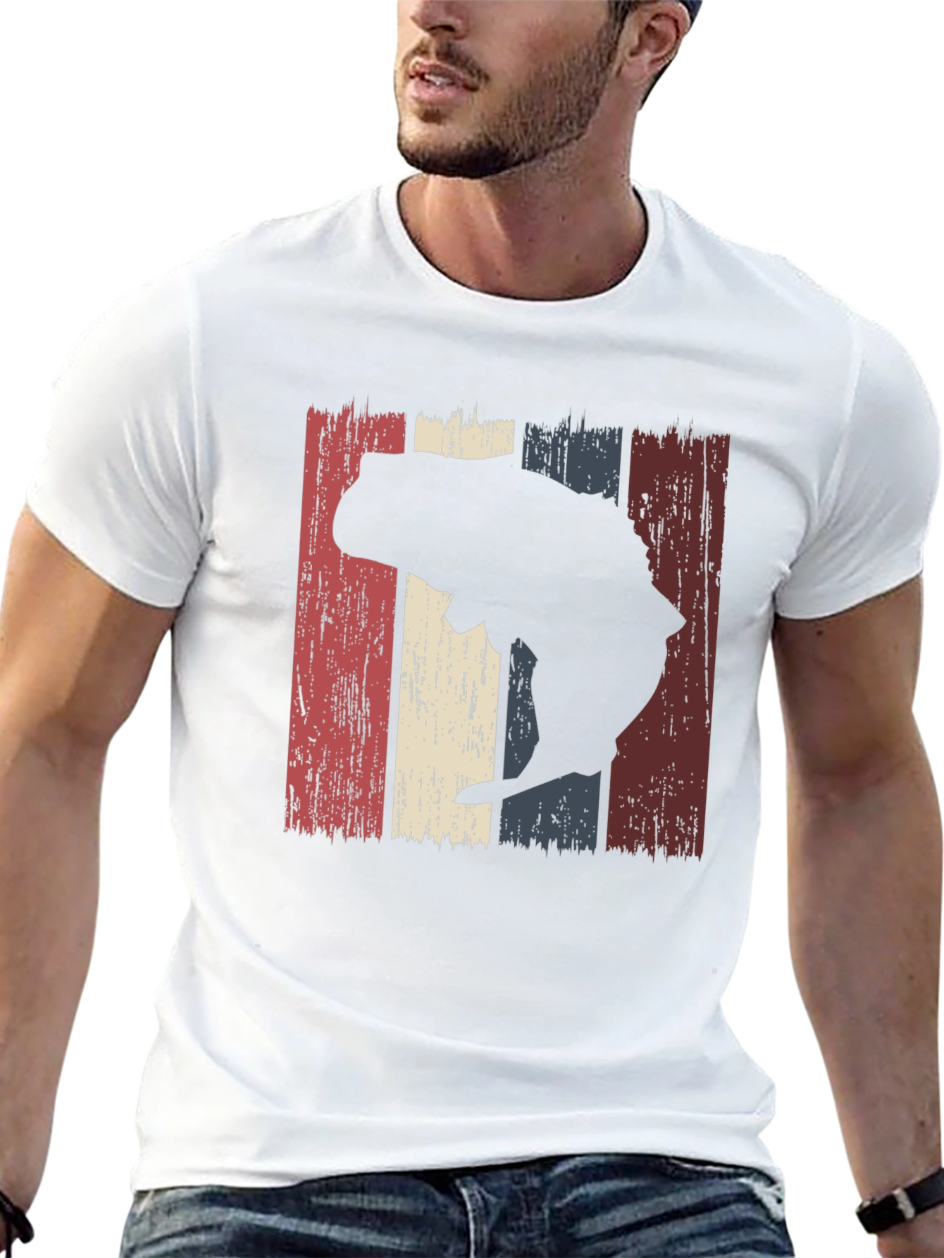 Black Retro Bass Fishing T-Shirt - Vintage Angler Style view 13