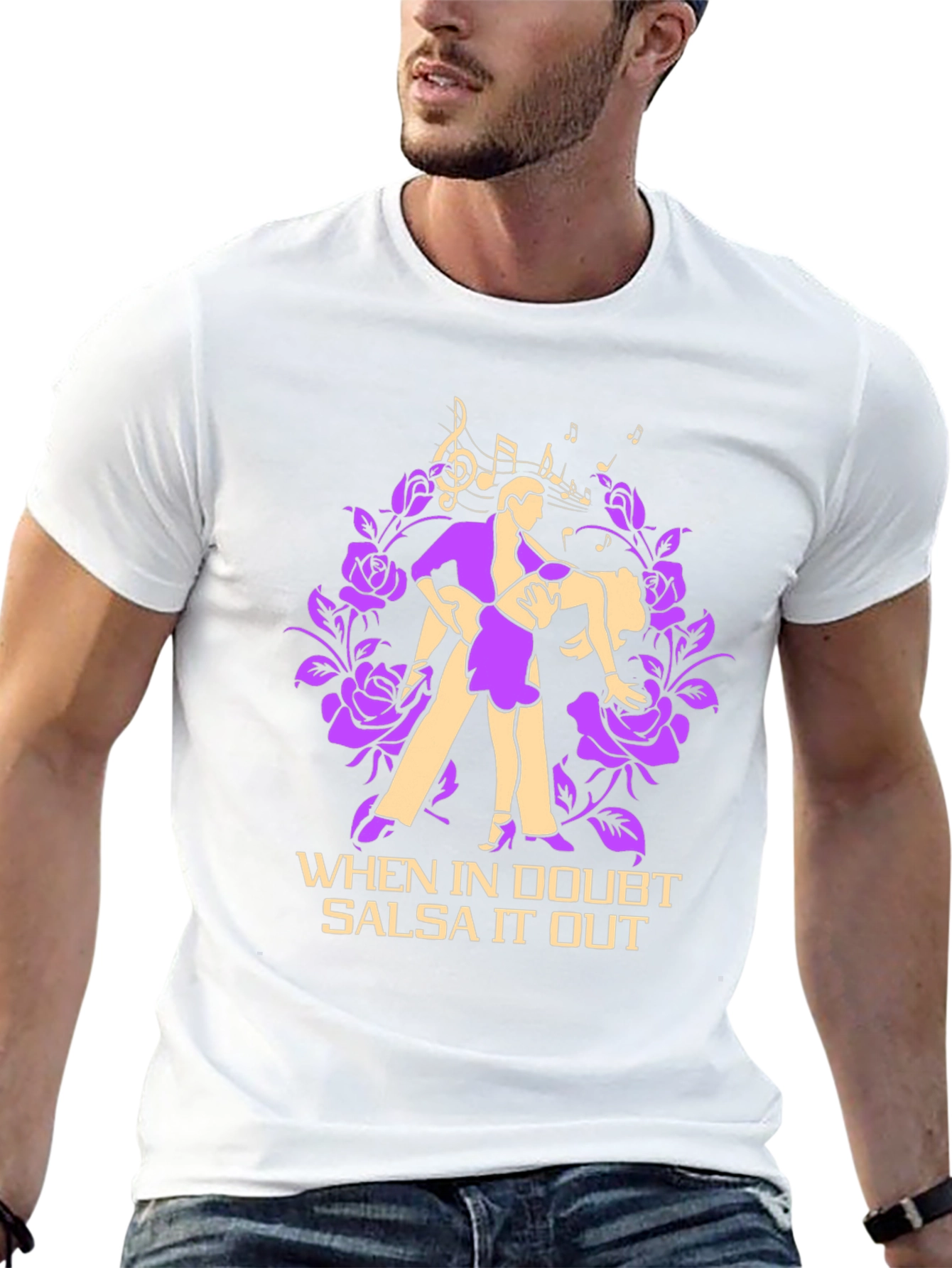 Black Salsa Dance Graphic Tee - When in Doubt, Salsa it Out! view 13
