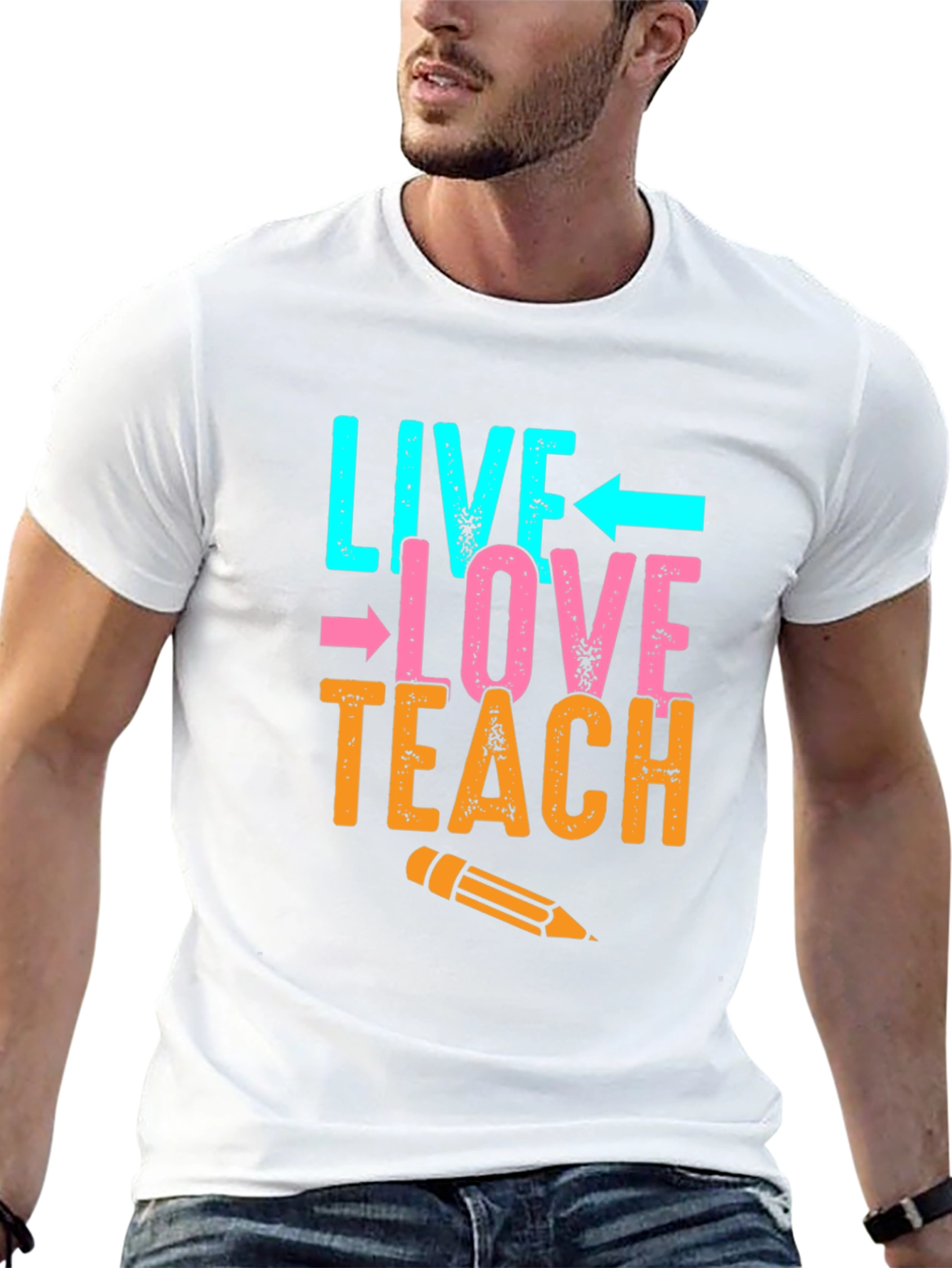 Black Live Love Teach T-Shirt - Teacher Appreciation Gift view 13