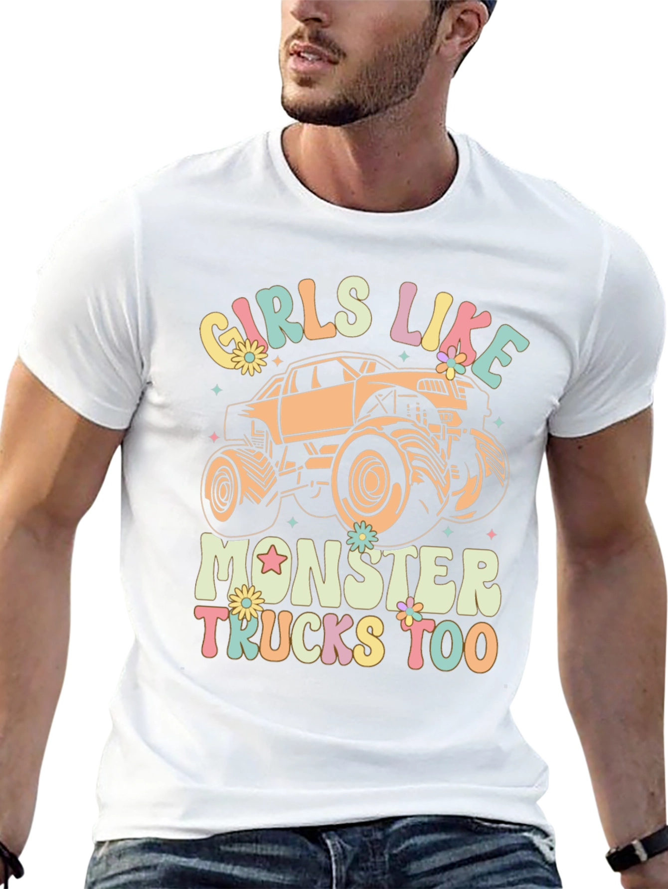 Black Girls Like Monster Trucks T-Shirt view 13