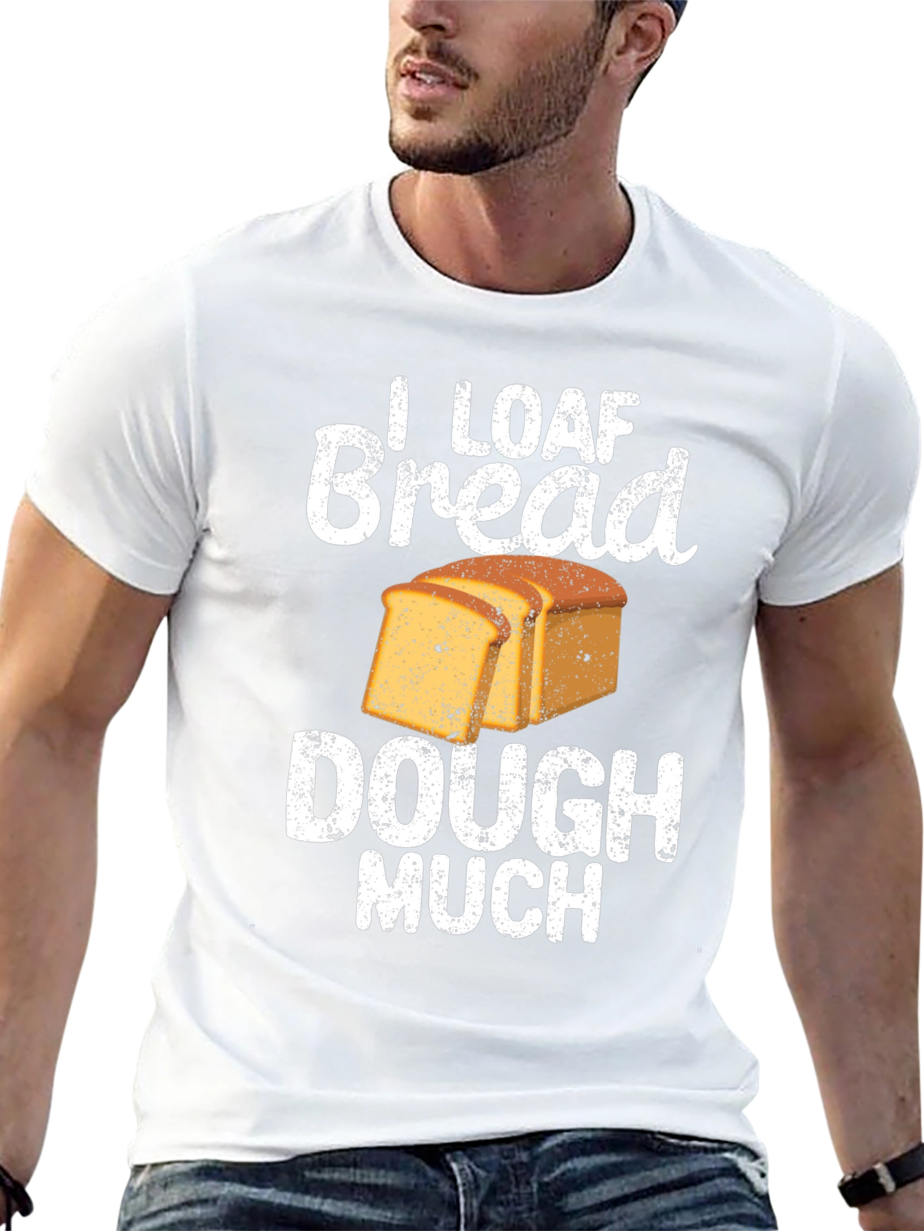 Black I Loaf Bread Dough Much T-Shirt Funny Baker Tee view 13