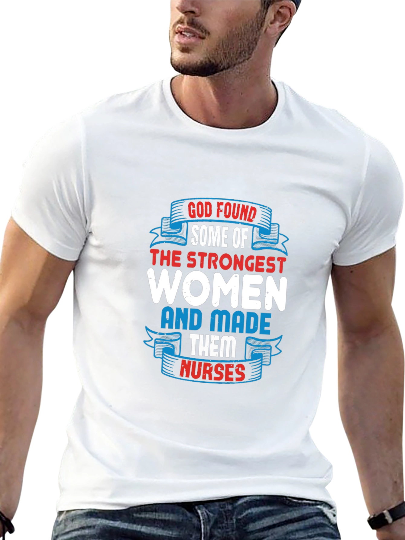 Black Strongest Women Nurses Black T-Shirt view 13