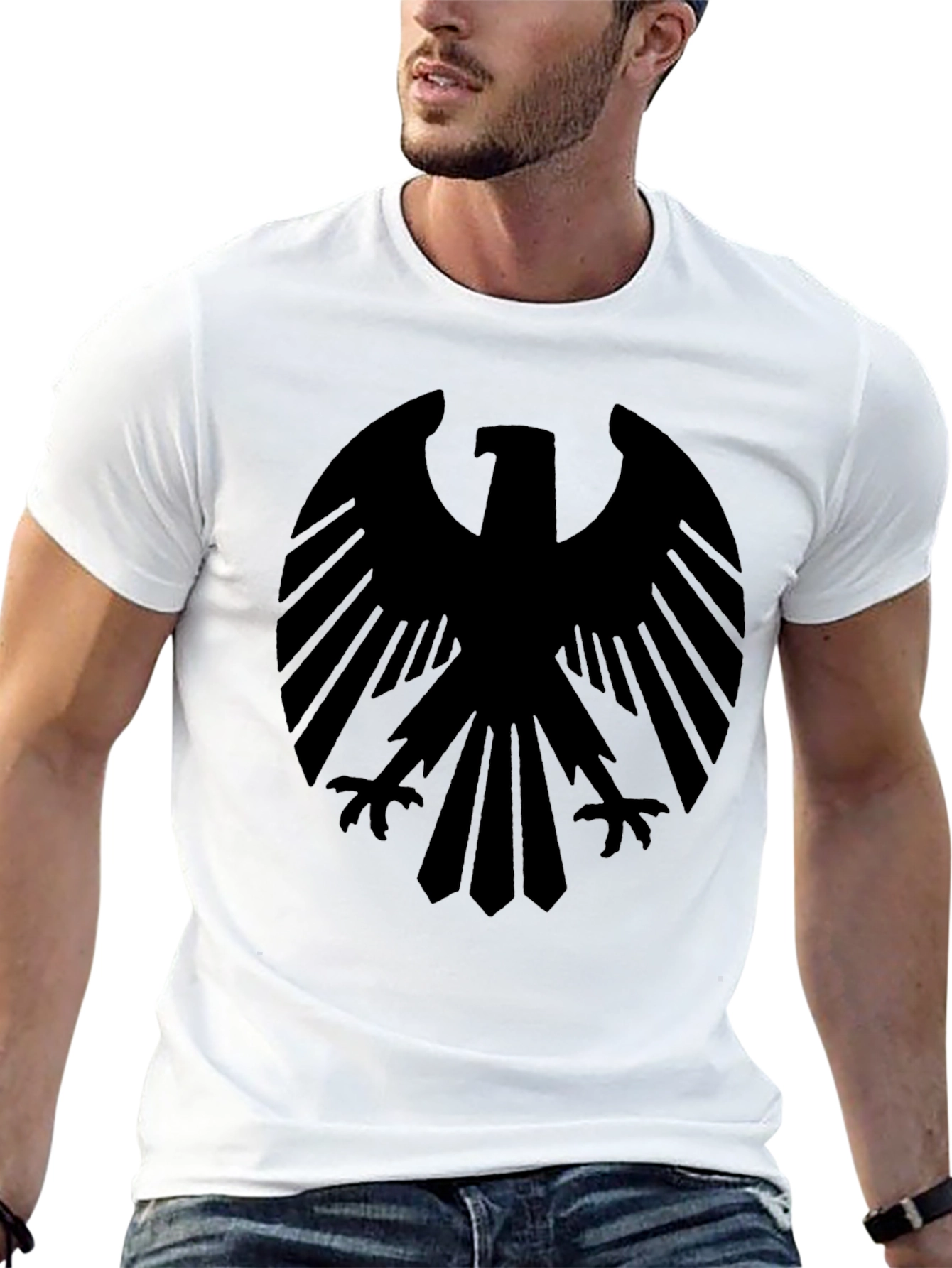 Black Black Eagle Graphic Tee - Stylish Menswear view 13