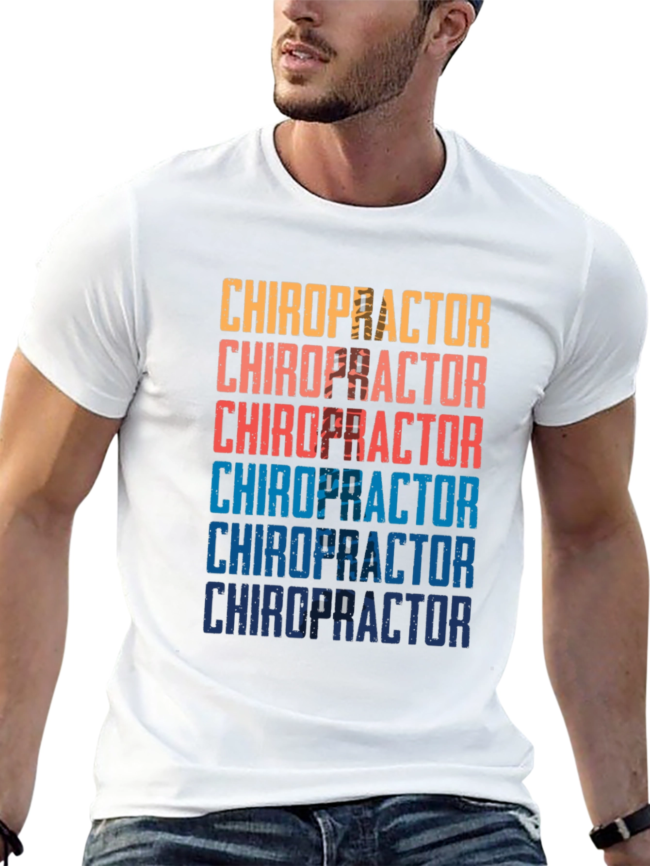 Black Chiropractor Vintage T-Shirt - Retro Style view 13