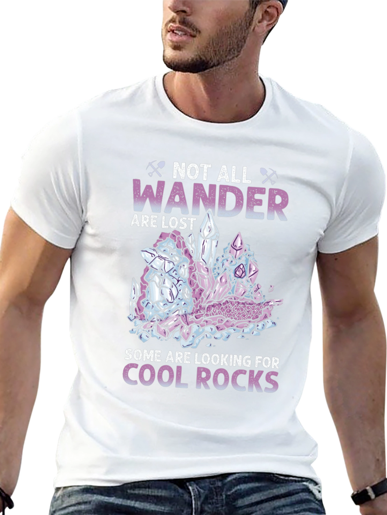 Black Cool Rocks Wanderer T-Shirt view 13