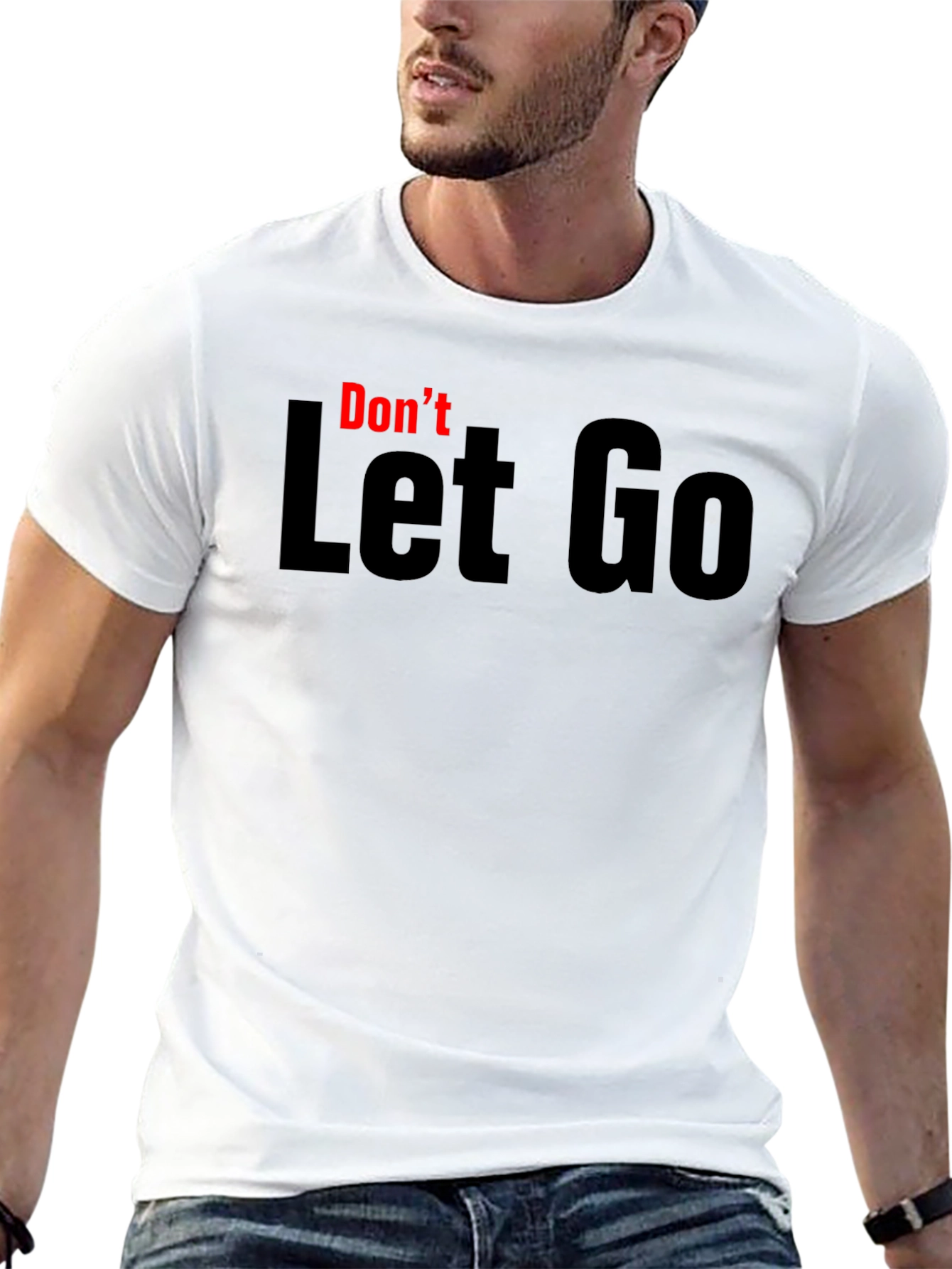 Black Don't Let Go Graphic Tee - Black view 13