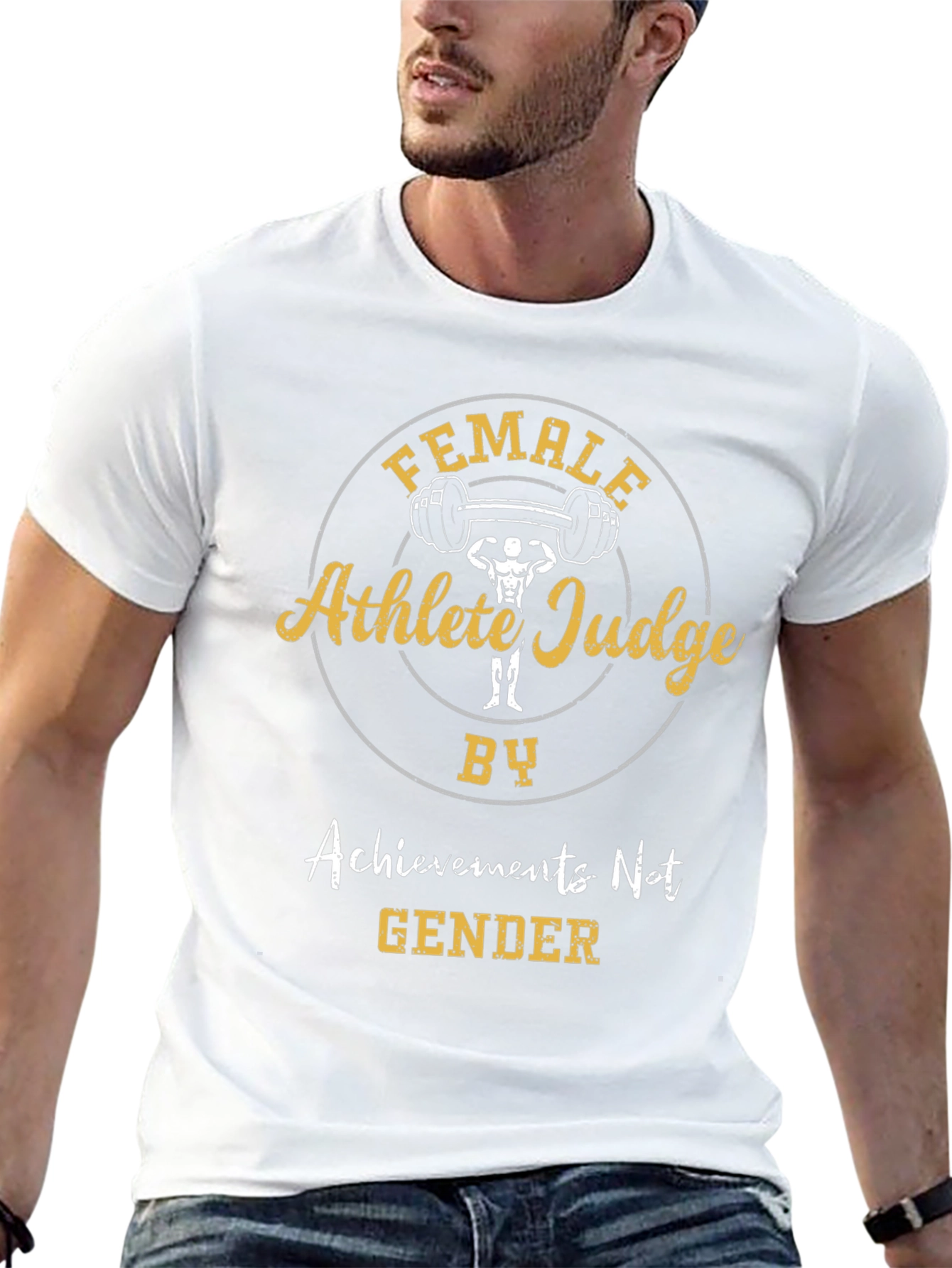 Black Female Athlete Judge T-Shirt view 13