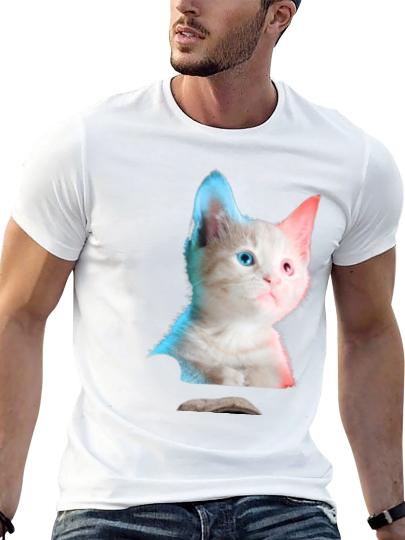 Black Kitten Graphic Tee - Cute Cat Shirt view 13