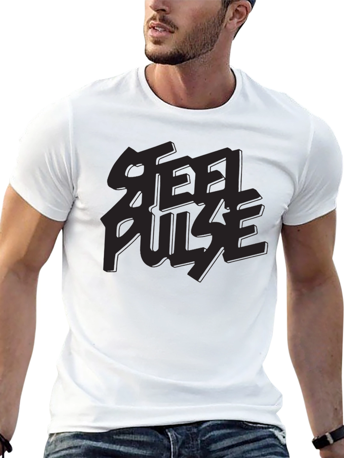 Black Steel Pulse Black Graphic Tee view 13